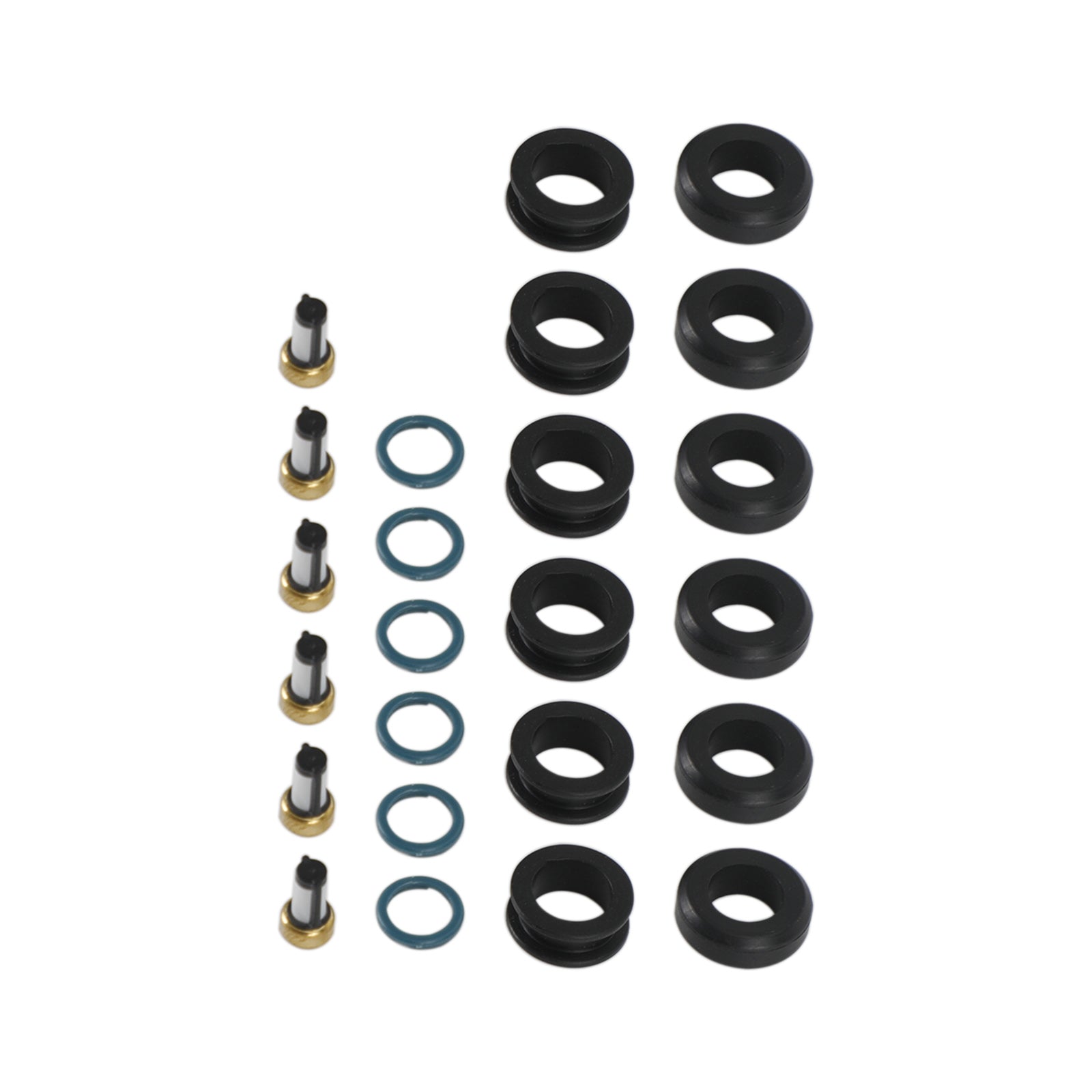 PALASER Dodge Stealth 1991-1996 6PCS Fuel Injectors Seal O-ring Kit 18-10066 INP-014 MD164888