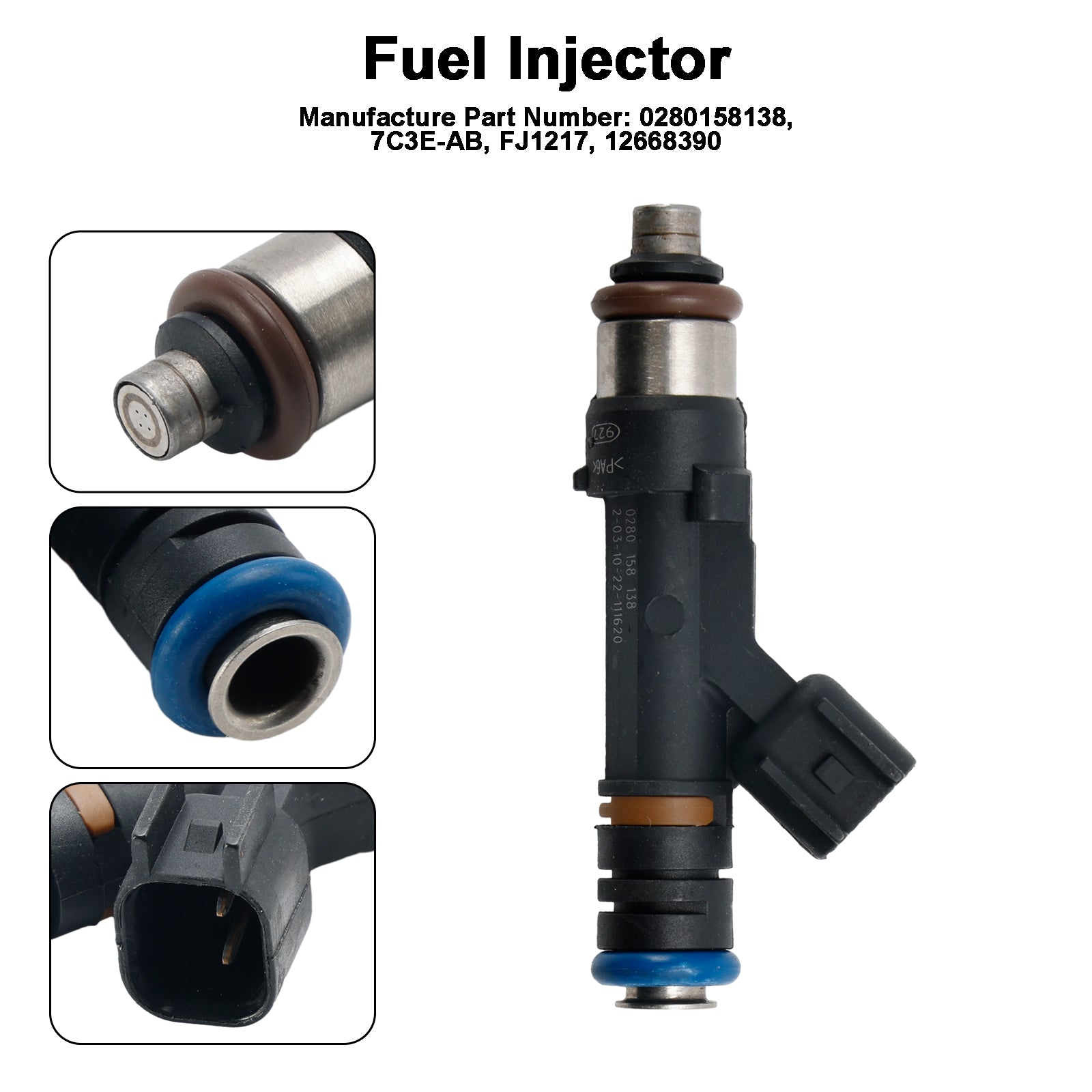 PALASER 2004-2009 Ford E-150 E-250 E-350 5.4L Fuel Injectors 0280158138 - Image 7