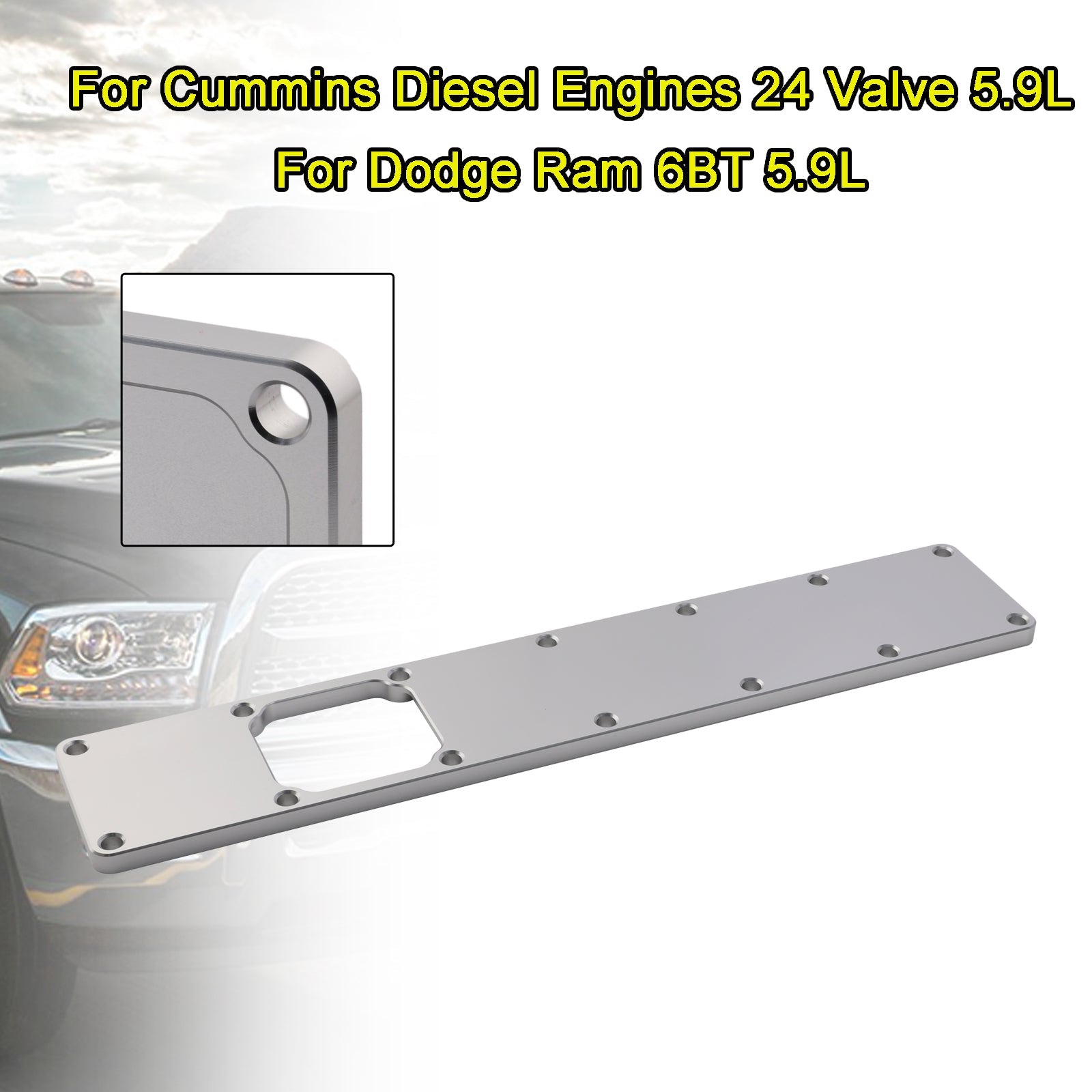 PALASER Dodge Ram Cummins 6BT Diesel 5.9L Intake Manifold Plenum Plate 24V 551714 - Image 4