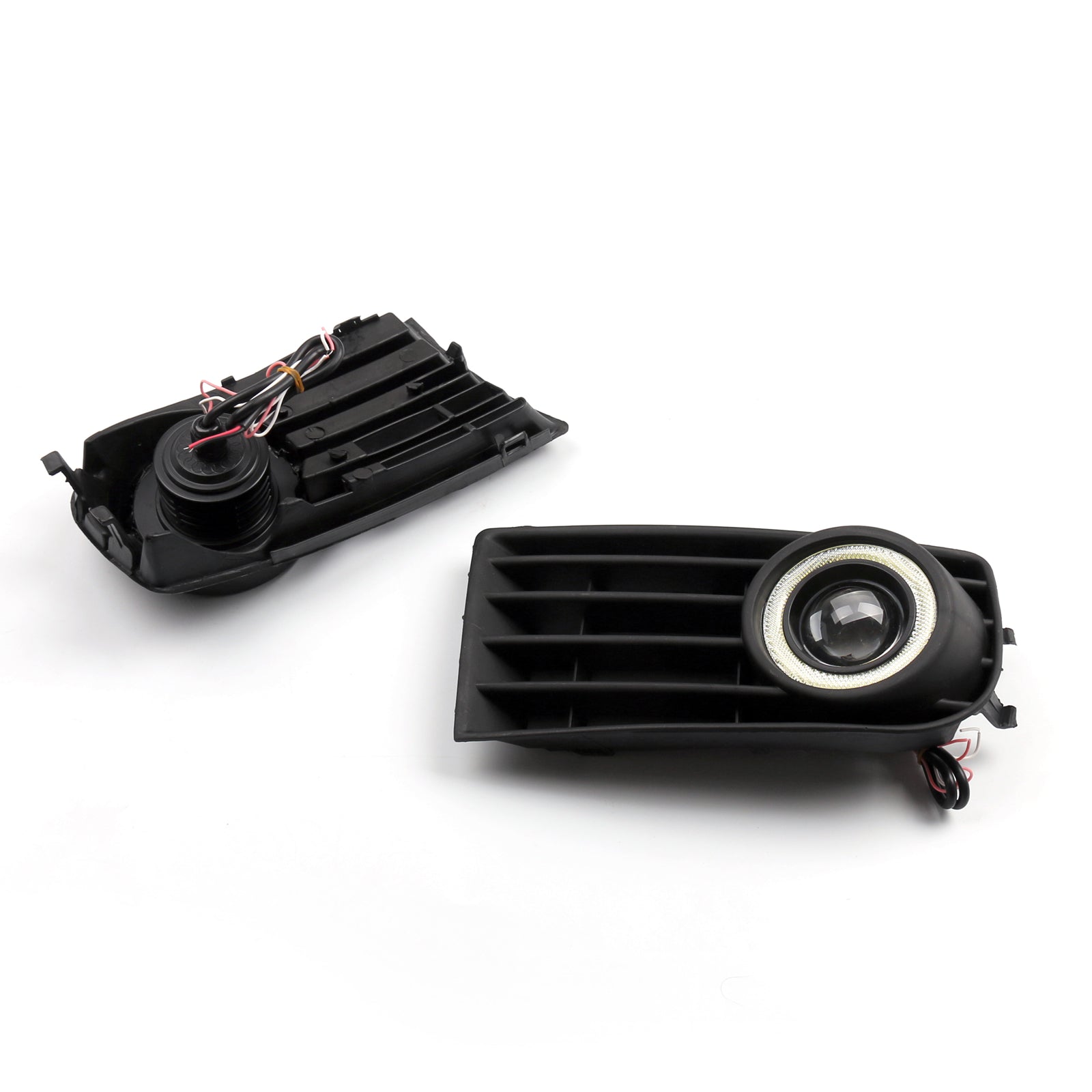 PALASER 2Pcs Front Angel Eyes Fog Lights + Grille For Vw Golf 5 MK5 Rabbit 2003-2009 - Image 2