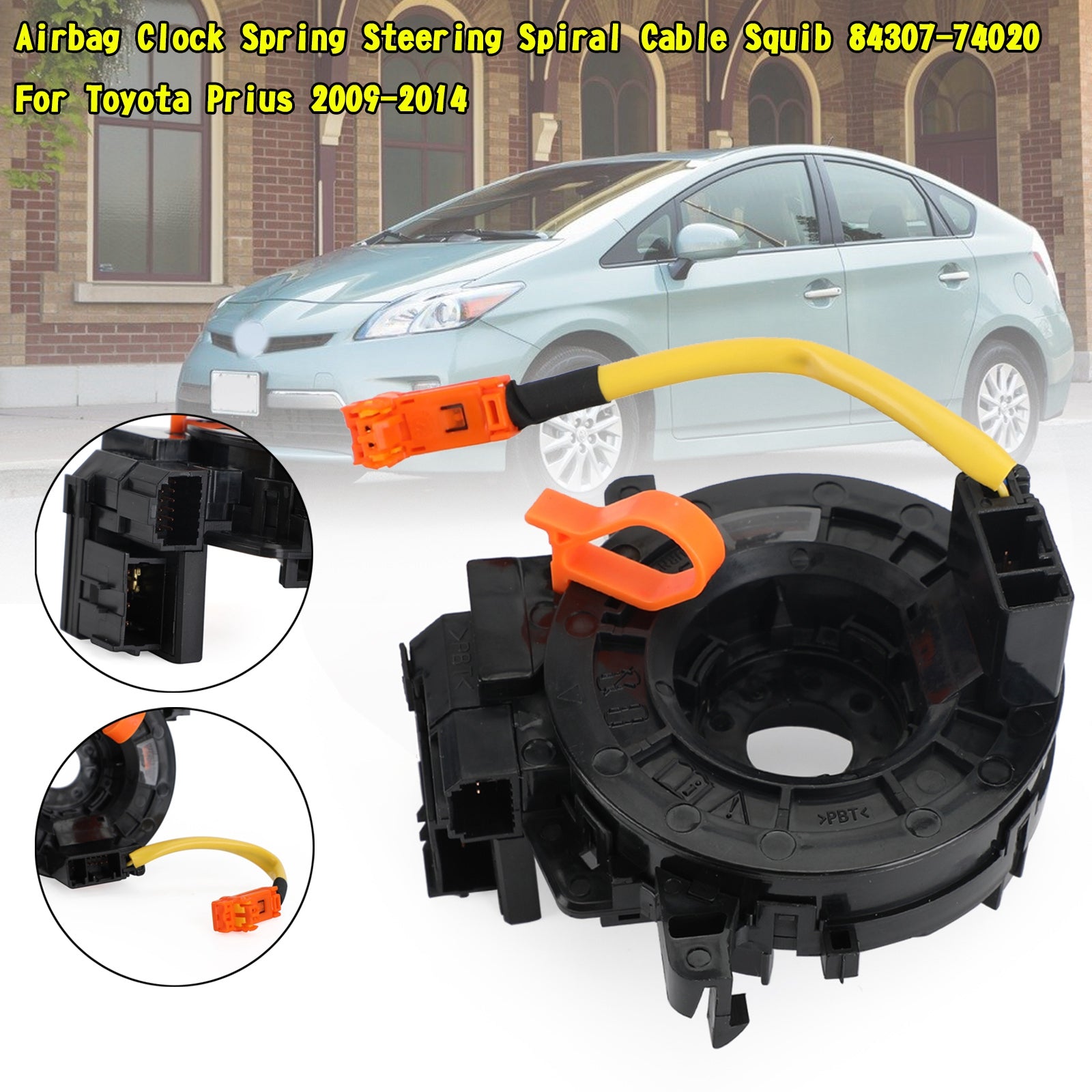 PALASER 2009-2014 Toyota Prius 89245-0D020 Airbag Clock Spring Spiral Cable Squib 84307-74020 - Image 4