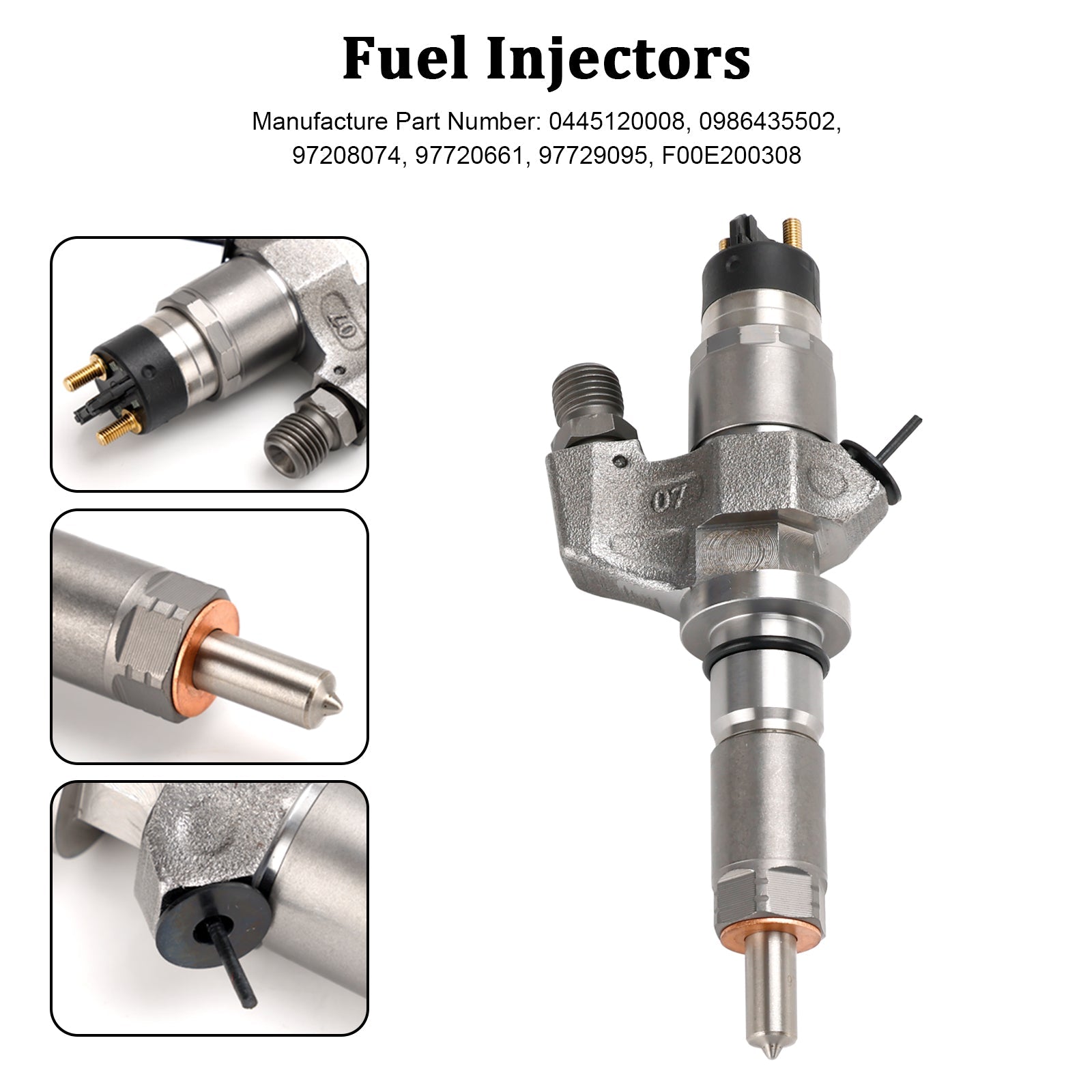 PALASER 2001-2004.5 Chevy Silverado 2500HD/3500HD 6.6L LB7 Duramax Diesel 1PCS Fuel Injector 0445120008 0986435502 97208074 - Image 10