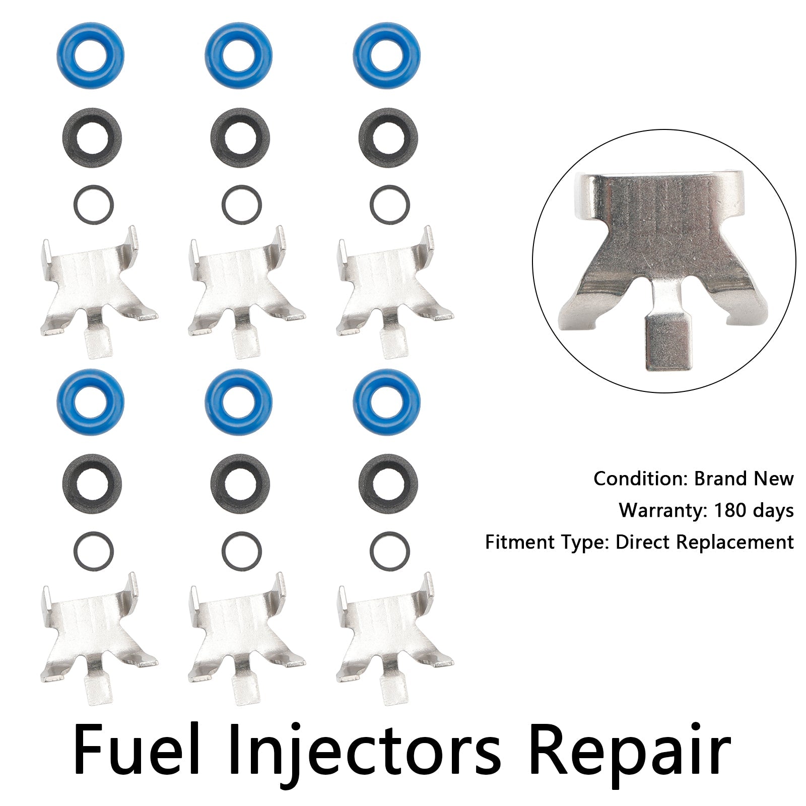 PALASER 2011-2016 Ford F150 3.5L Turbo Ecoboost 6Pcs Fuel Injector Repair Seal Kit BL3Z9F593B CM5202 - Image 6