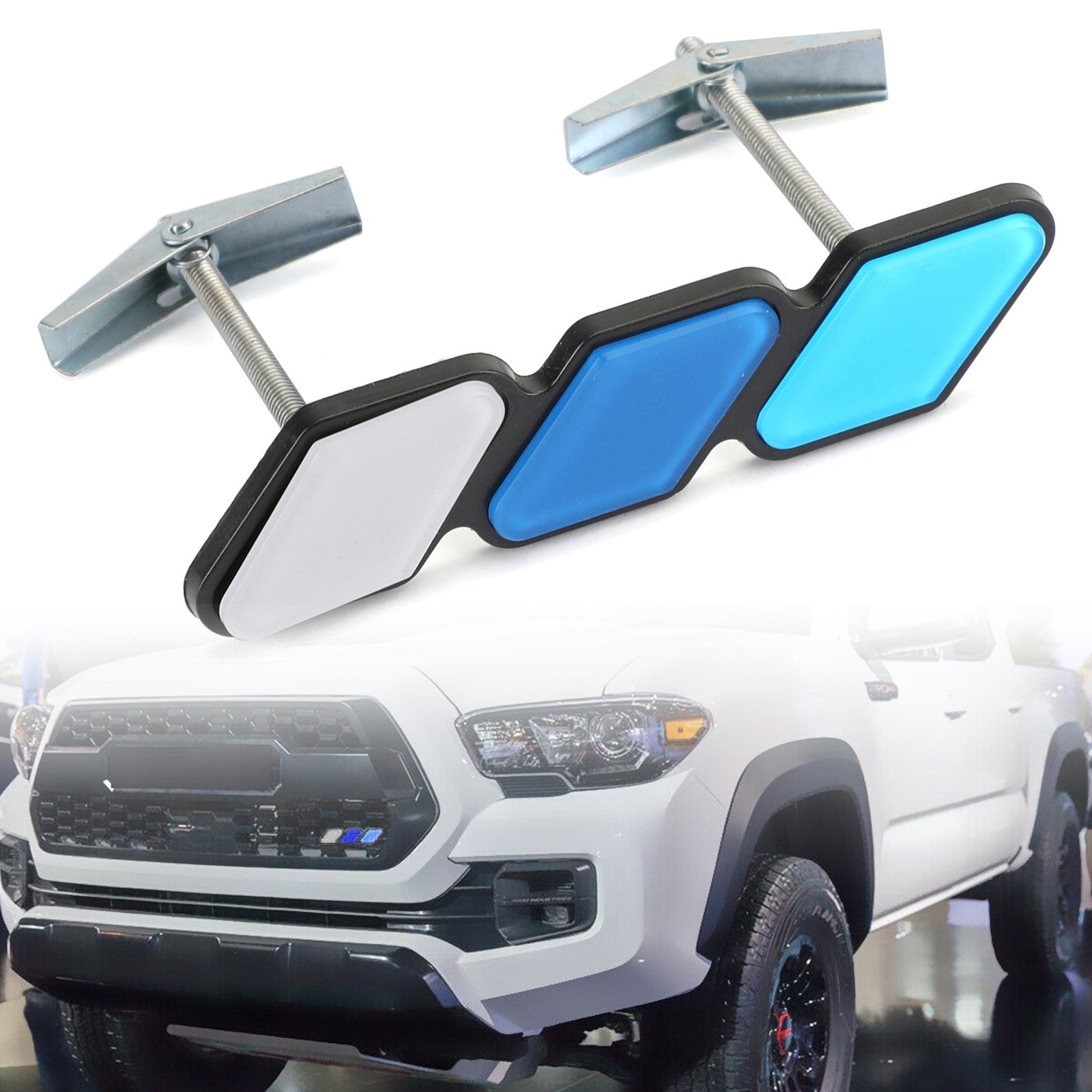 PALASER Tri-color 3 Grille Badge Emblem For Toyota Tacoma 4Runner Tundra Rav4 Highlander - Image 23