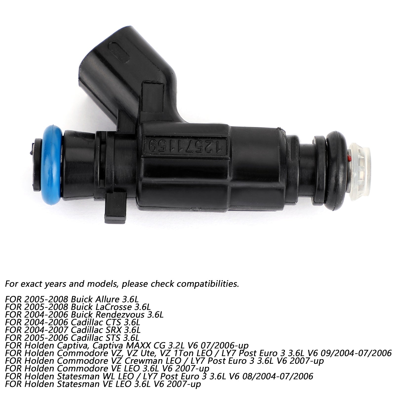 PALASER 2004-2006 Cadillac Cts 3.6L 6PCS Fuel Injectors 0280156131 12571159 - Image 5