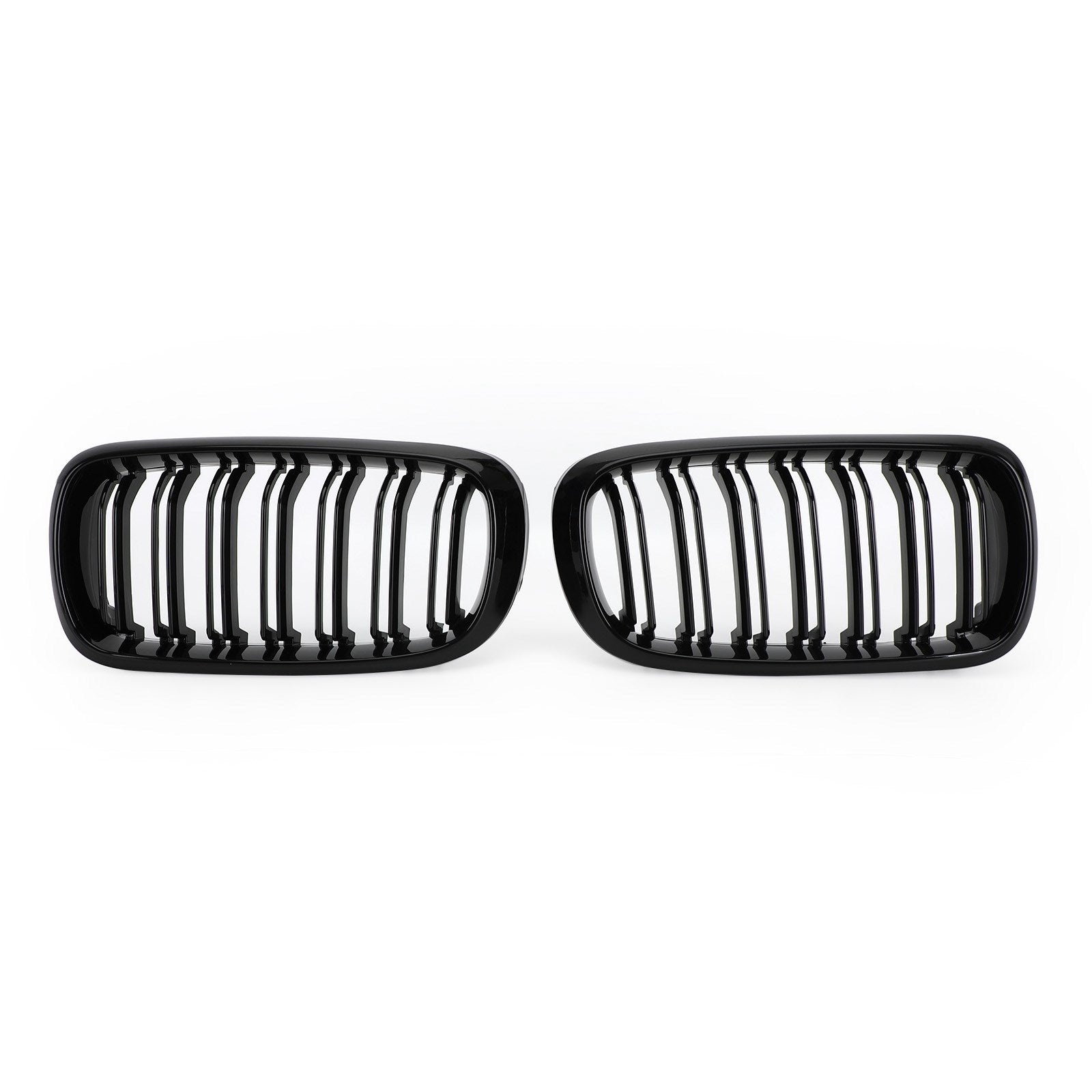 PALASER Gloss Black Dual Front Kidney Grille Fit BMW X5M F85 X6M F86 X5 F15 X6 F16 13-18