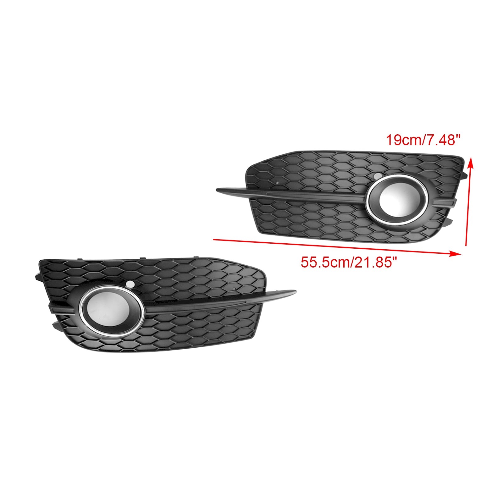 PALASER 2012-2014 Audi Q3 S-line 2PCS Bumper Fog Light Grill 8U0807681DSP9 - Image 3