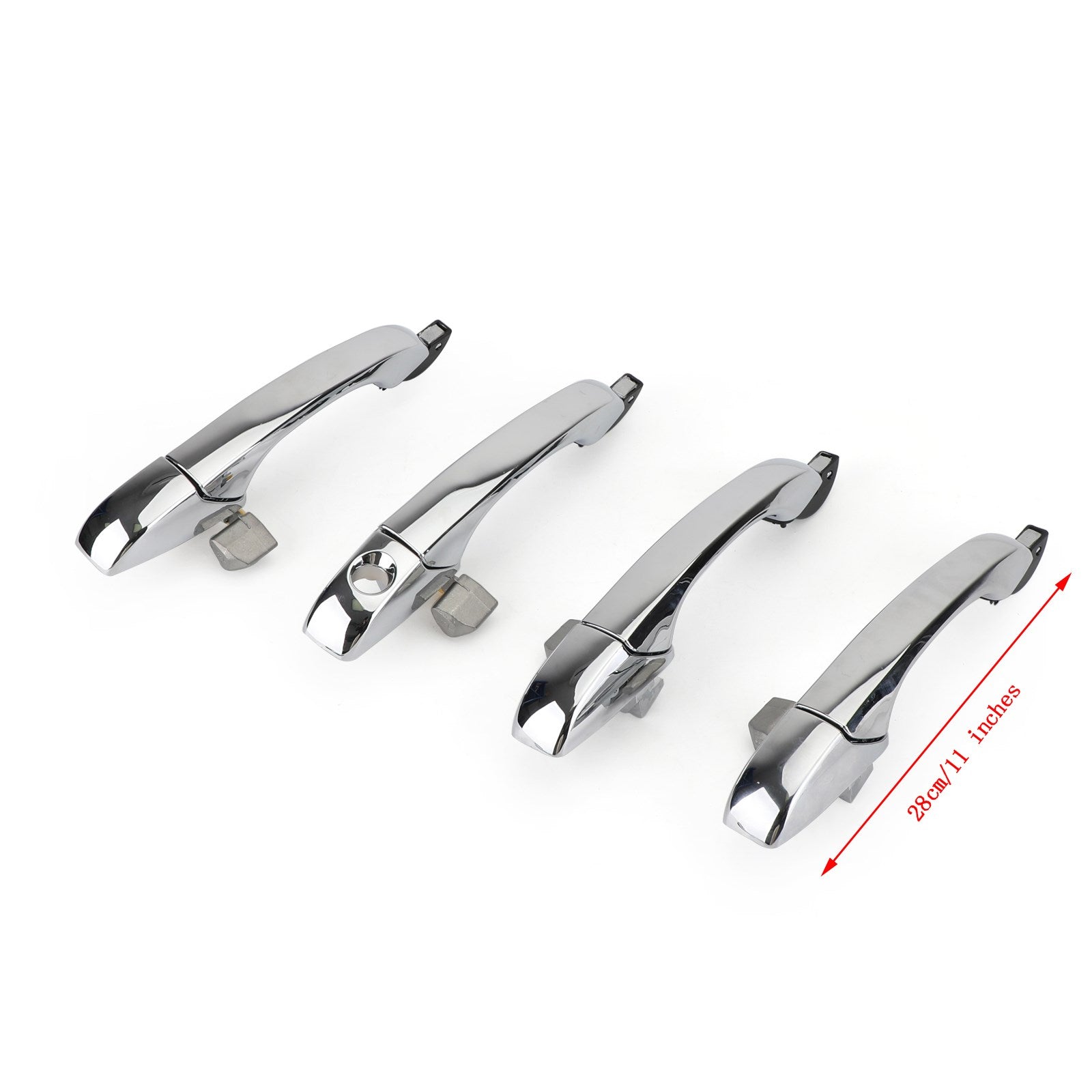 PALASER 4x Exterior Door Handle 4589009AH Chrome For Chrysler 300 / 300C 2005-2010 - Image 2
