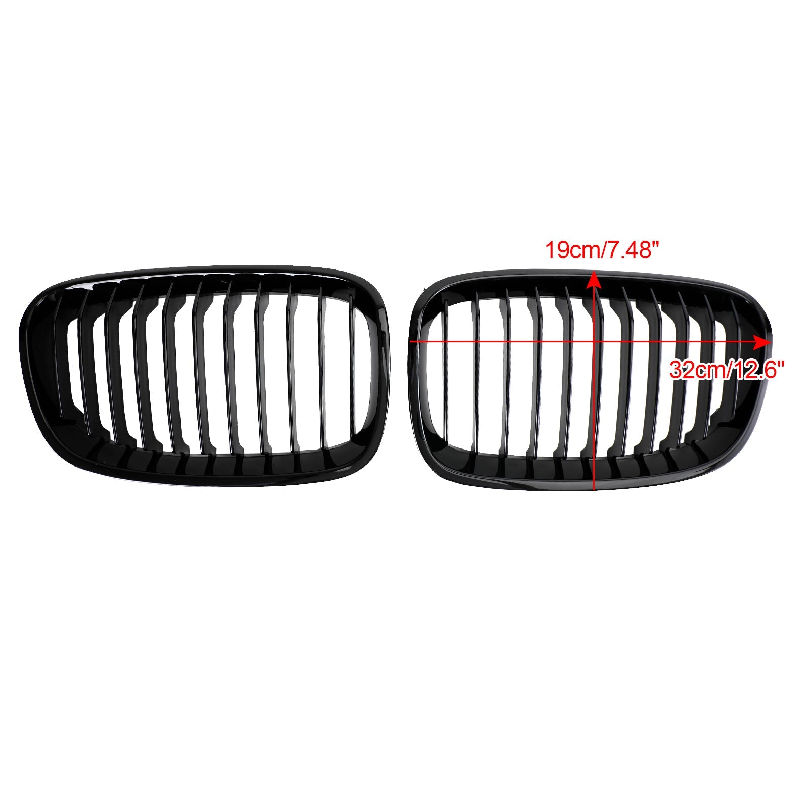 PALASER 12-14 BMW 1-Series F20 F21 3-Door Pre-facelift 2PCS Front Bumper Kidney Grill 551137239021 51137262119 - Image 5