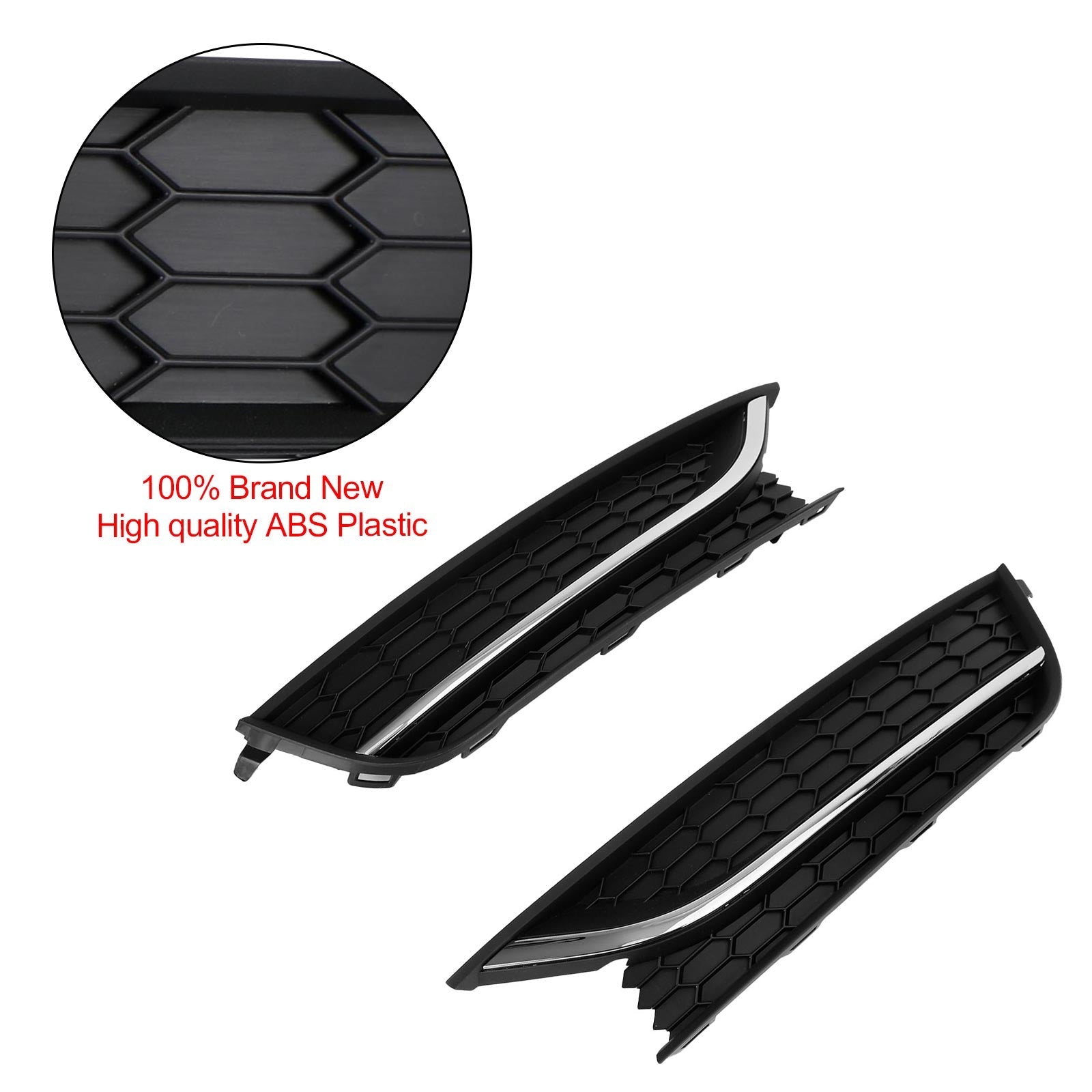 PALASER 2012-2015 Vw Passat 2PCS Front Driving Fog Light Cover Black/chrome - Image 4