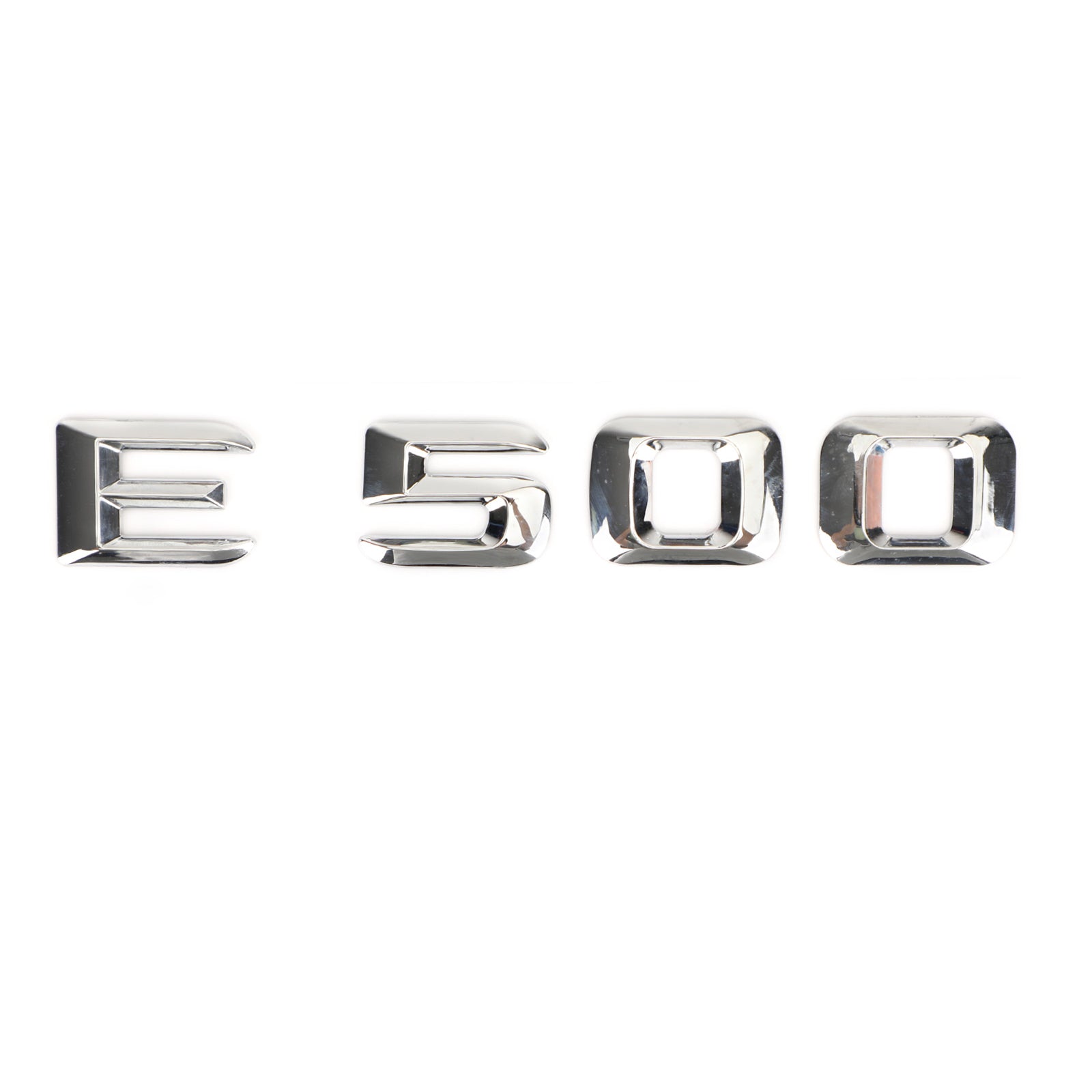 PALASER Mercedes E500 Chrome Rear Trunk Emblem Badge Nameplate Decal Letters Numbers