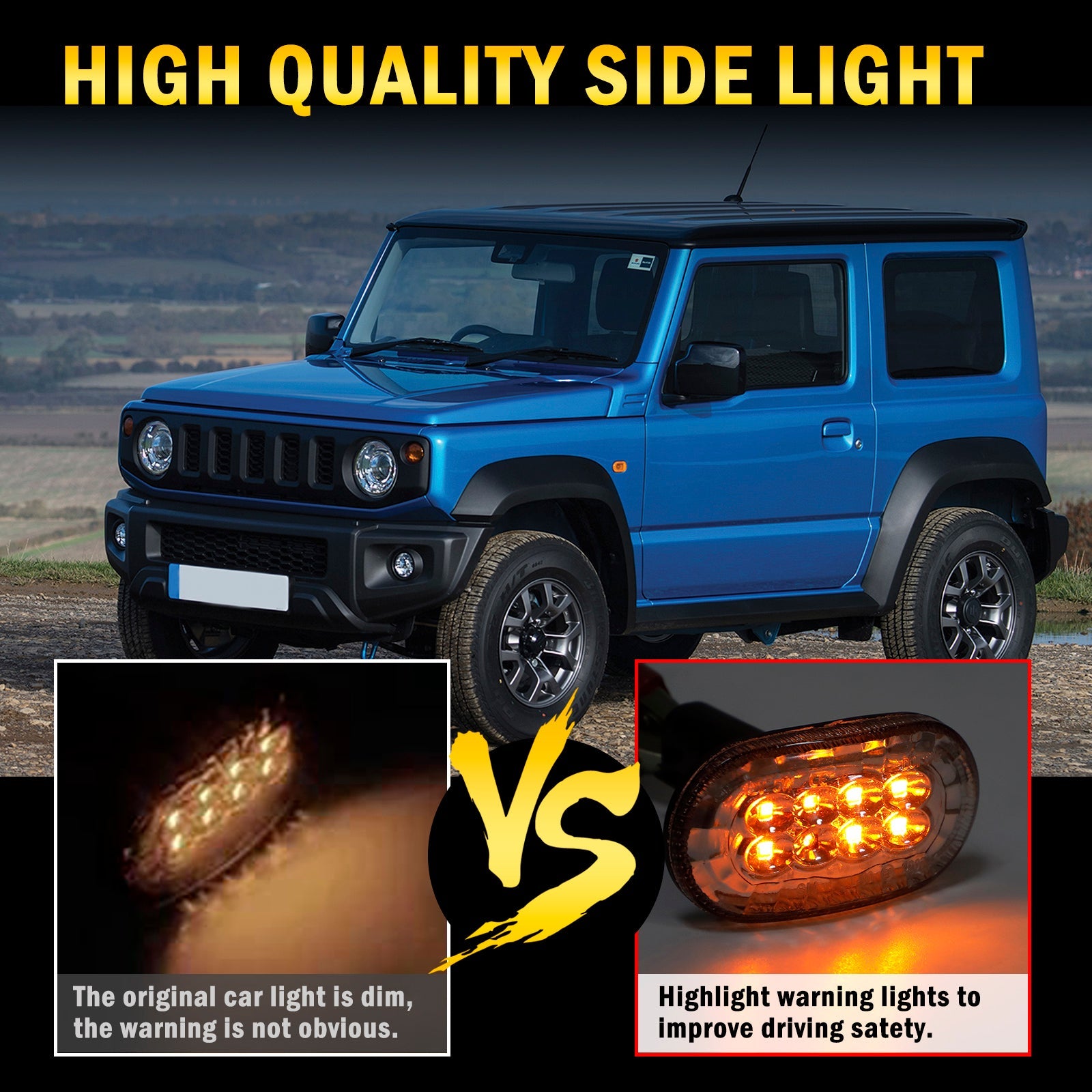 PALASER Suzuki Jimny JB64 JB74 Pair Of Side Marker Light Turn Signal Light Clear - Image 5