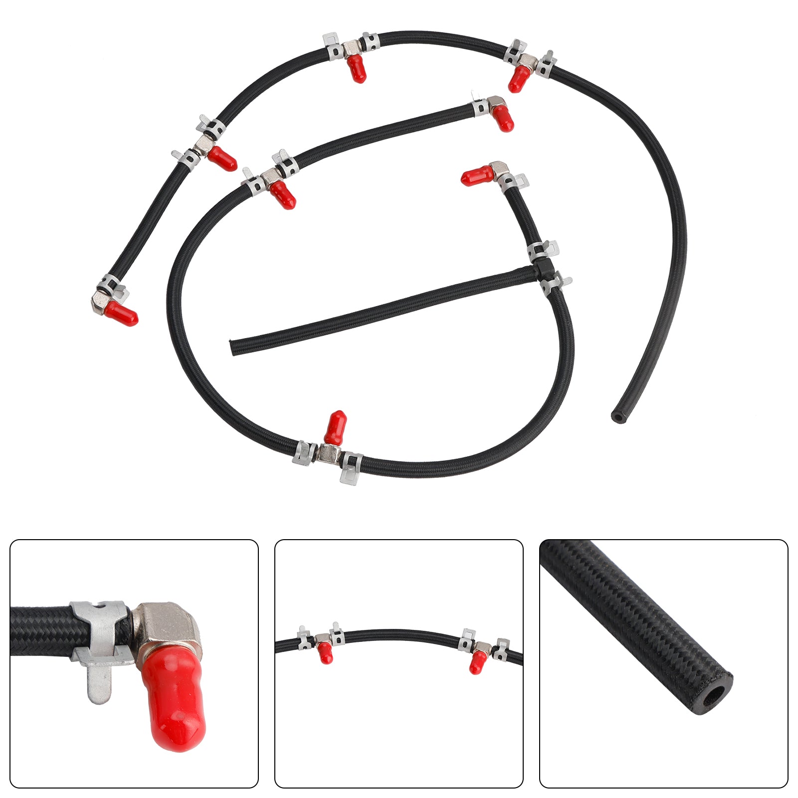 PALASER 2004-2010 Duramax Diesel Truck Engines 6.6L Fuel Injector Return Line Kit 97328733 8973287331 - Image 8