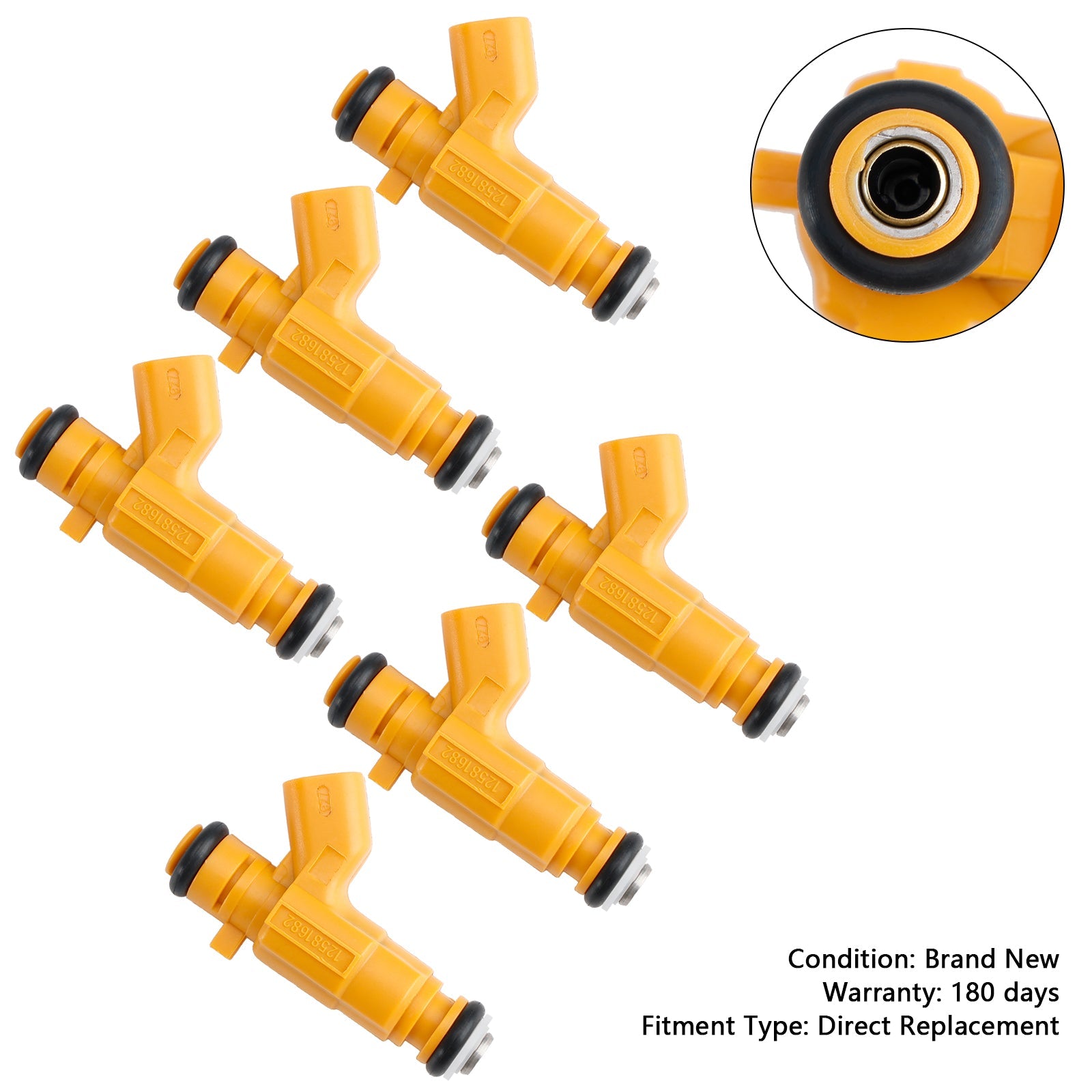 PALASER 2005-2008 Opel Vectra Signum Vauxhall Vectra 6Pcs Fuel Injector 0280156129 12581682 - Image 7