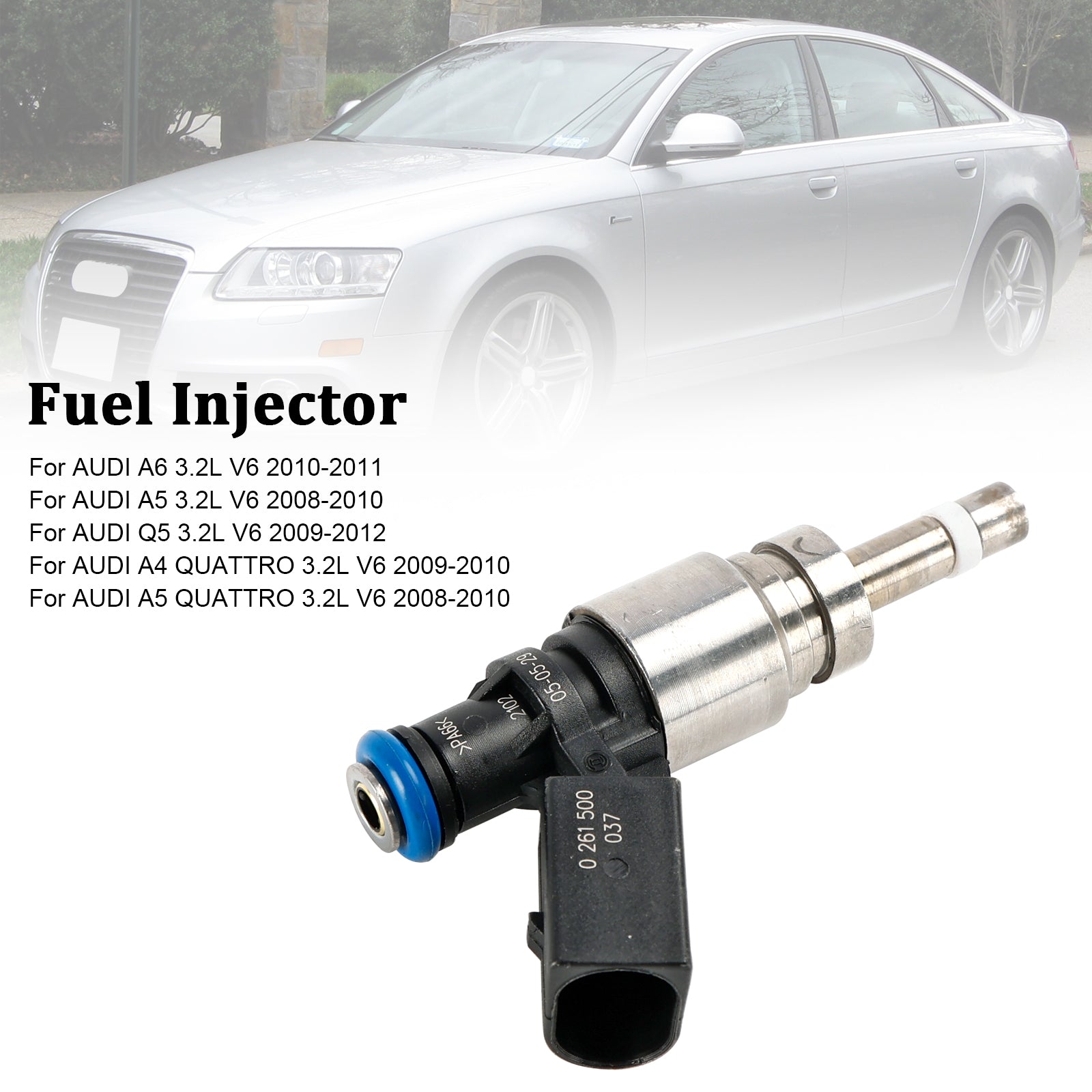 PALASER 2008-2010 Audi A5 Quattro 3.2L V6 Fuel Injector 06E906036F 0261500037 - Image 3