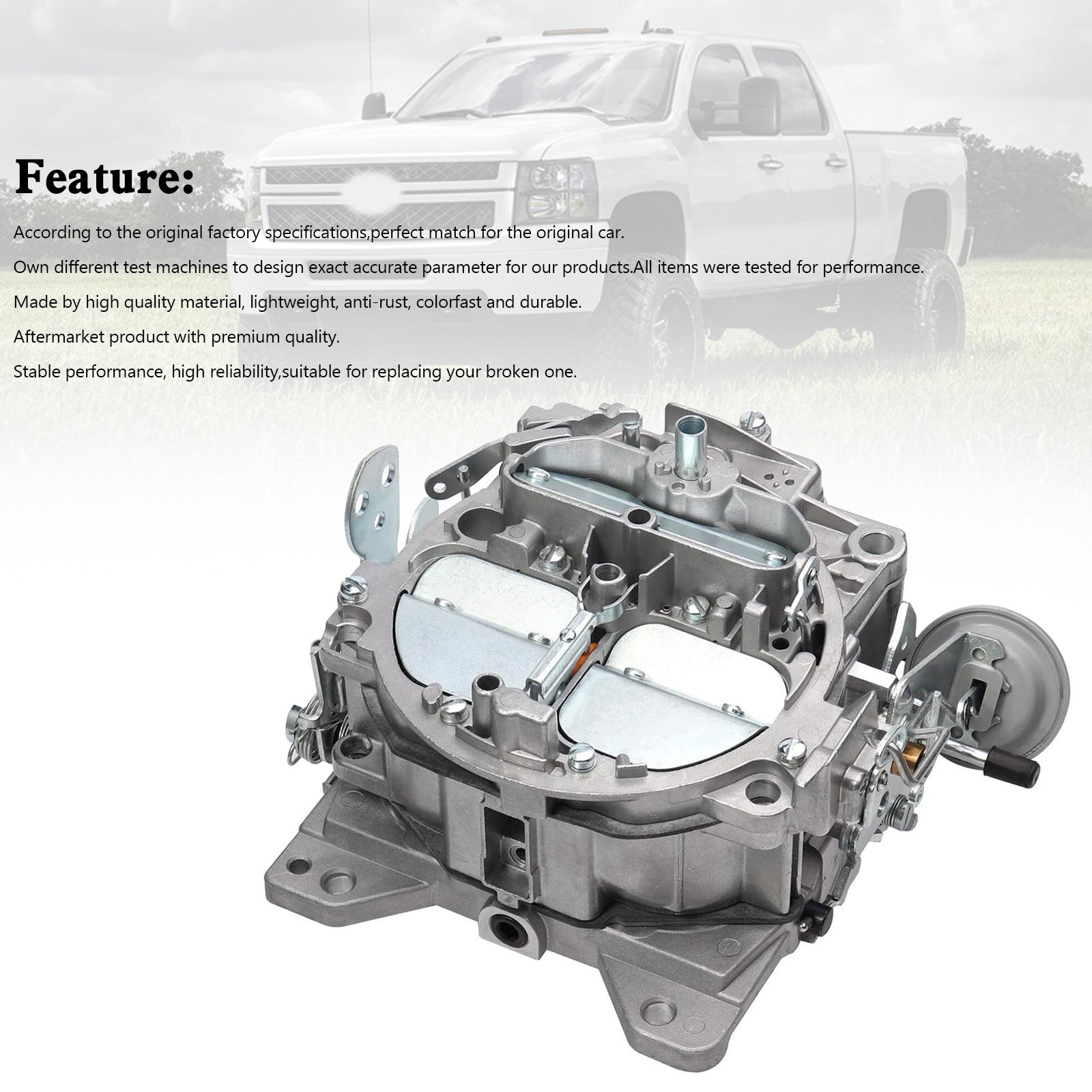 PALASER 1970-1973 Chevrolet GMC V8 Chevy Big Block Mark Iv 7.4L/454 Quadrajet Carburetor 750 Cfm - Image 9