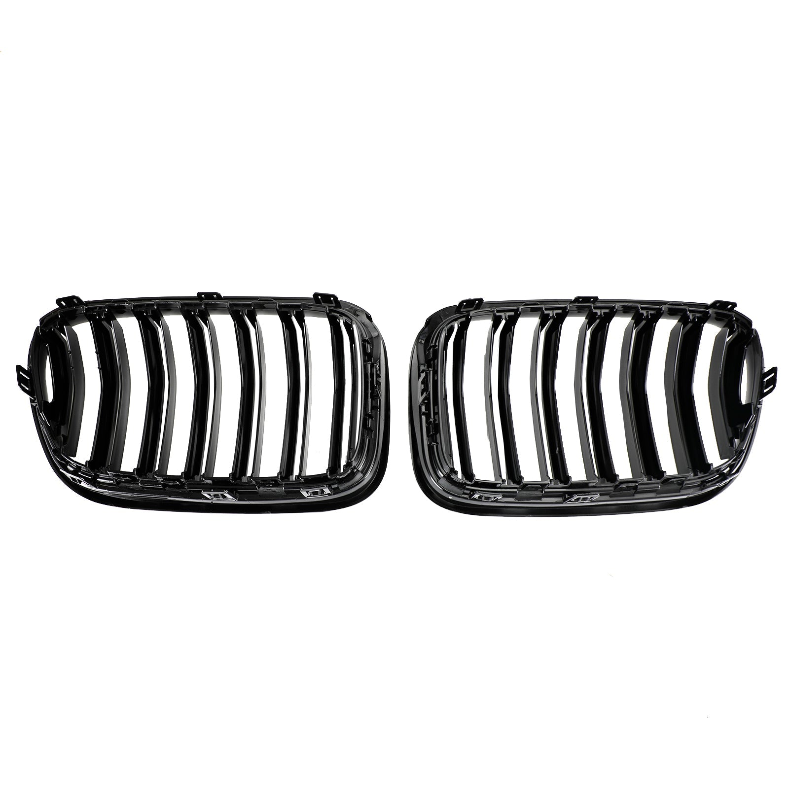 PALASER 2010-2014 BMW X3 F25 Pre-facelift Gloss Black Front Bumper Kidney Grill 51712297589 51117210725