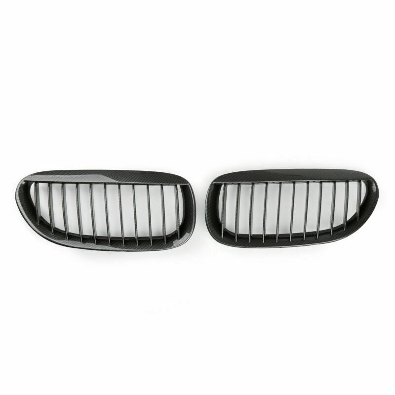 PALASER Front Kidney Grille Carbon For BMW E63/E64 M6 04-10 2 Door Convertible Coupe