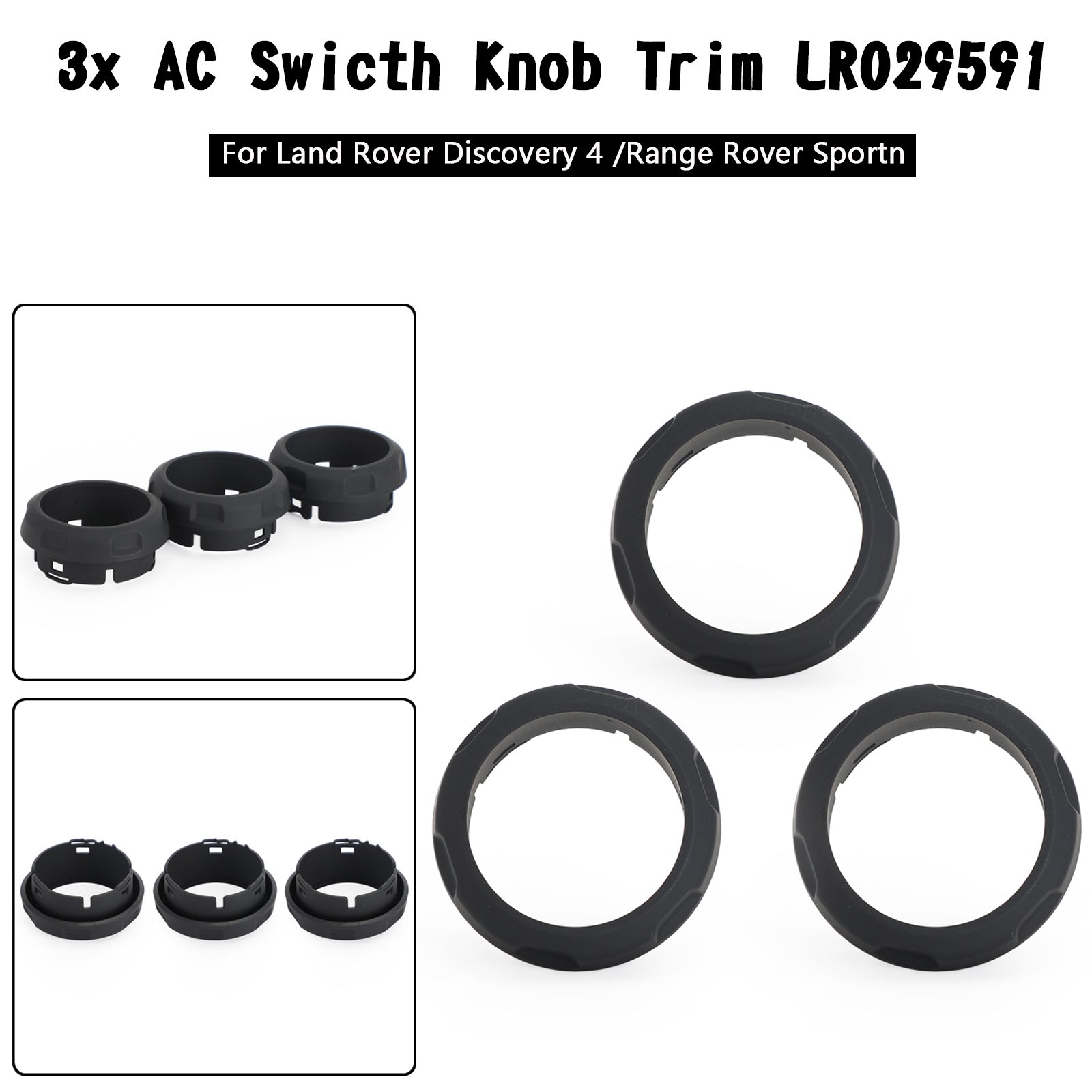 PALASER Land Rover Discovery 4 /range Rover Sport 3x Ac Swicth Knob Trim LR029591 - Image 3