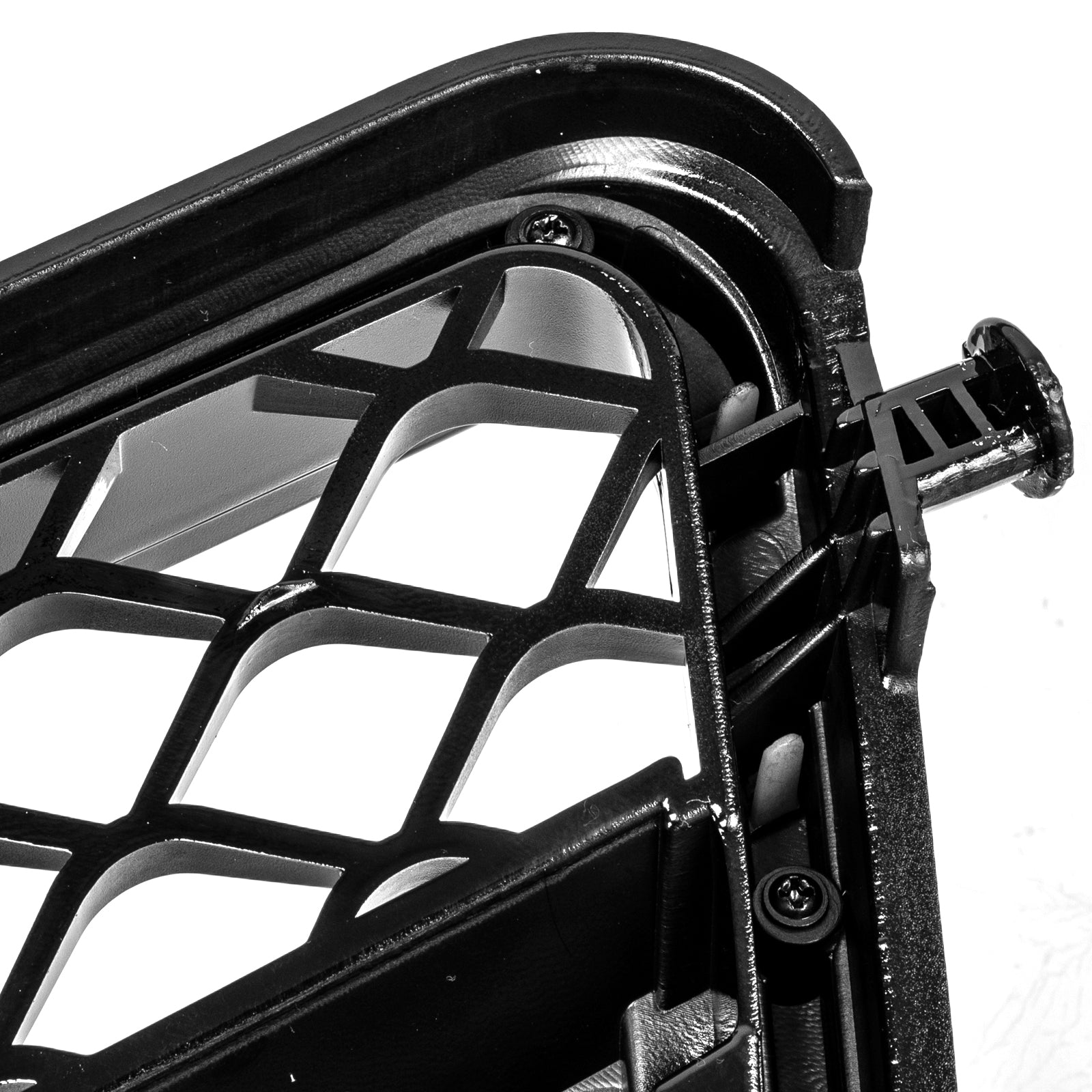 PALASER 2008-14 C-class W204 C300 C350 Benz Grille ABS Gloss Black Chrome Front Grille Replacement - Image 7