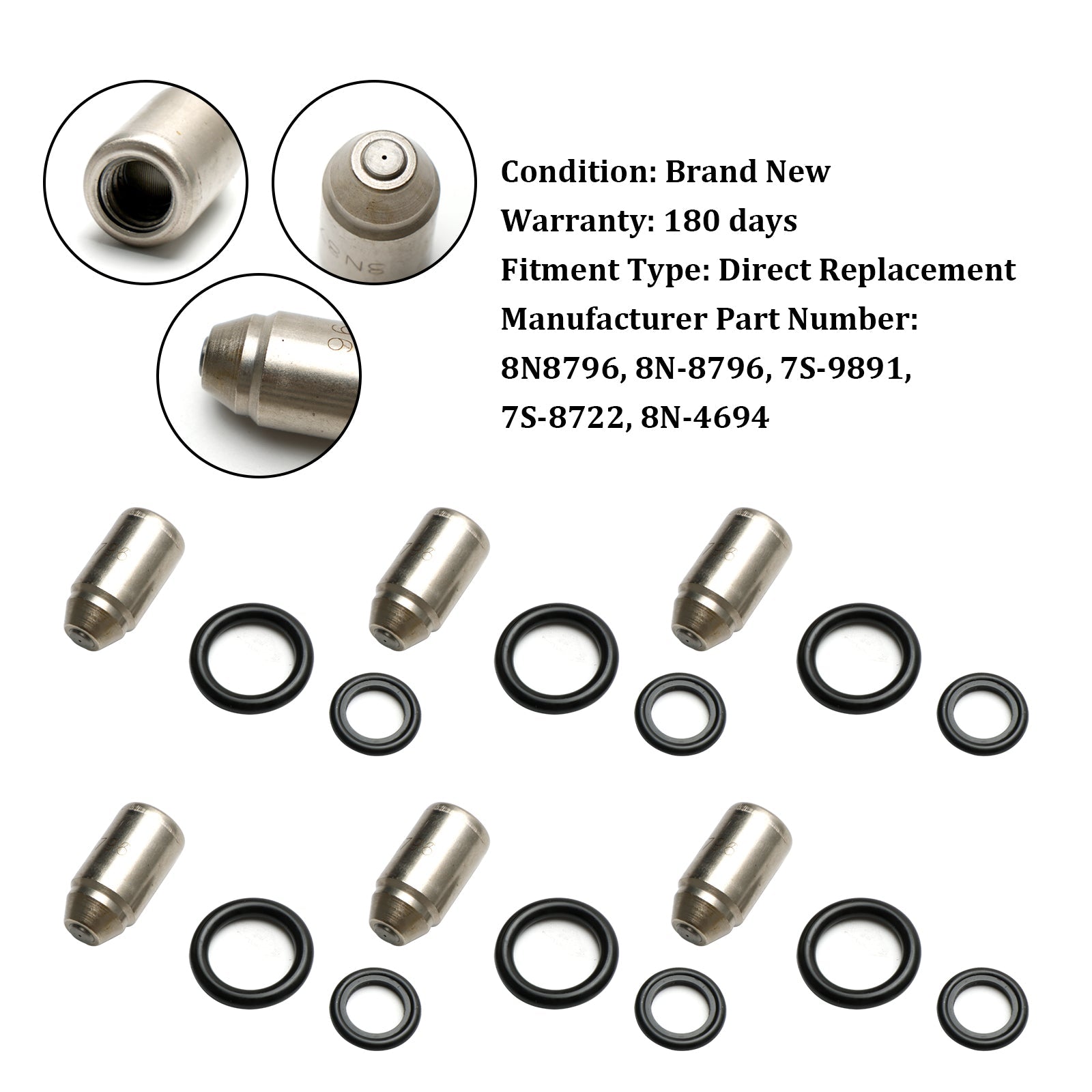 PALASER Caterpillar 3304 3306 D330C D333C 6PCS Injectors Nozzle Service Group 8N8796 7S-9891 7S-8722 8N-4694 - Image 10