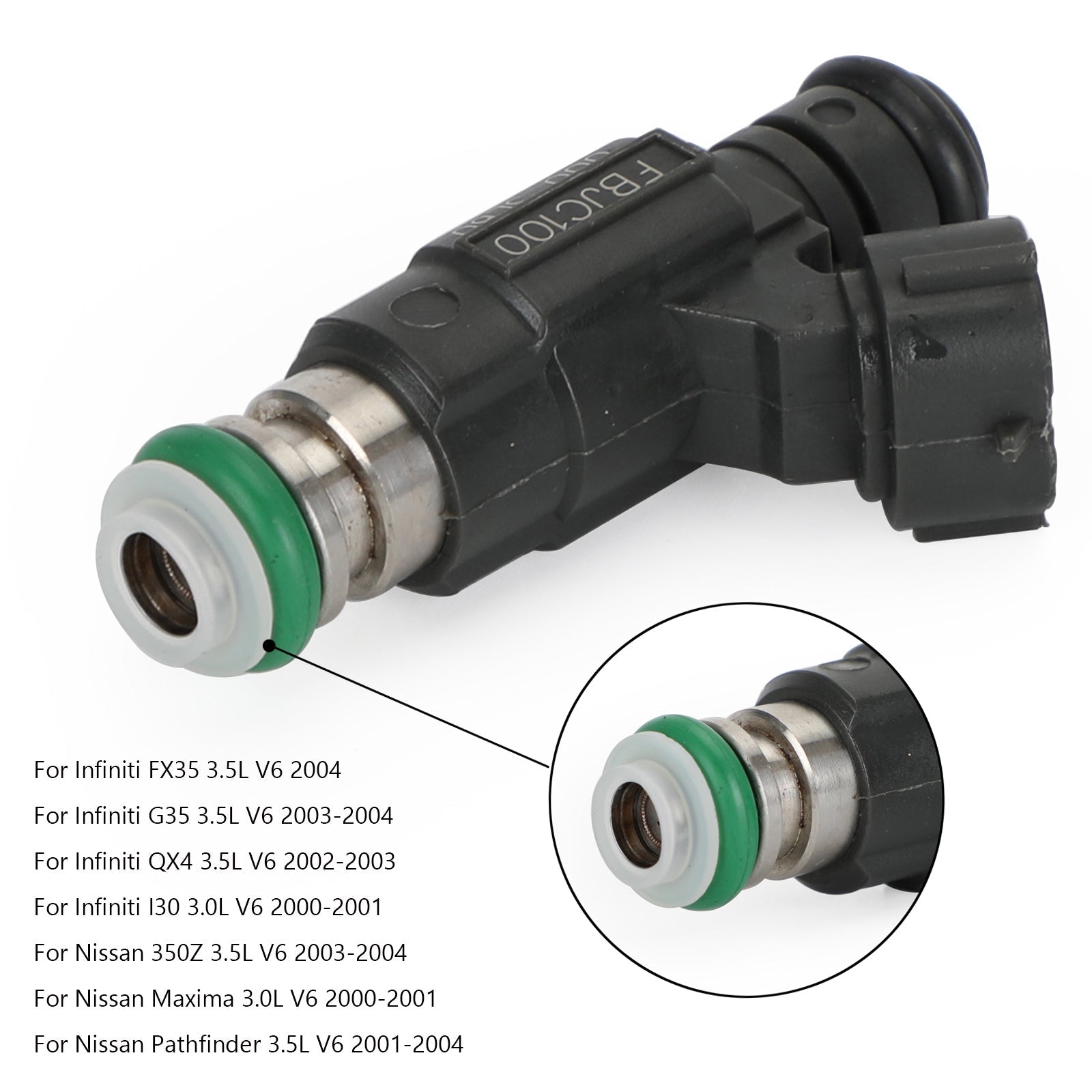 PALASER 2001-2004 Nissan Pathfinder 3.5L V6 1PCS/6PCS Fuel Injectors FBJC100 FBJC-100 842-12240 84212240 - Image 6