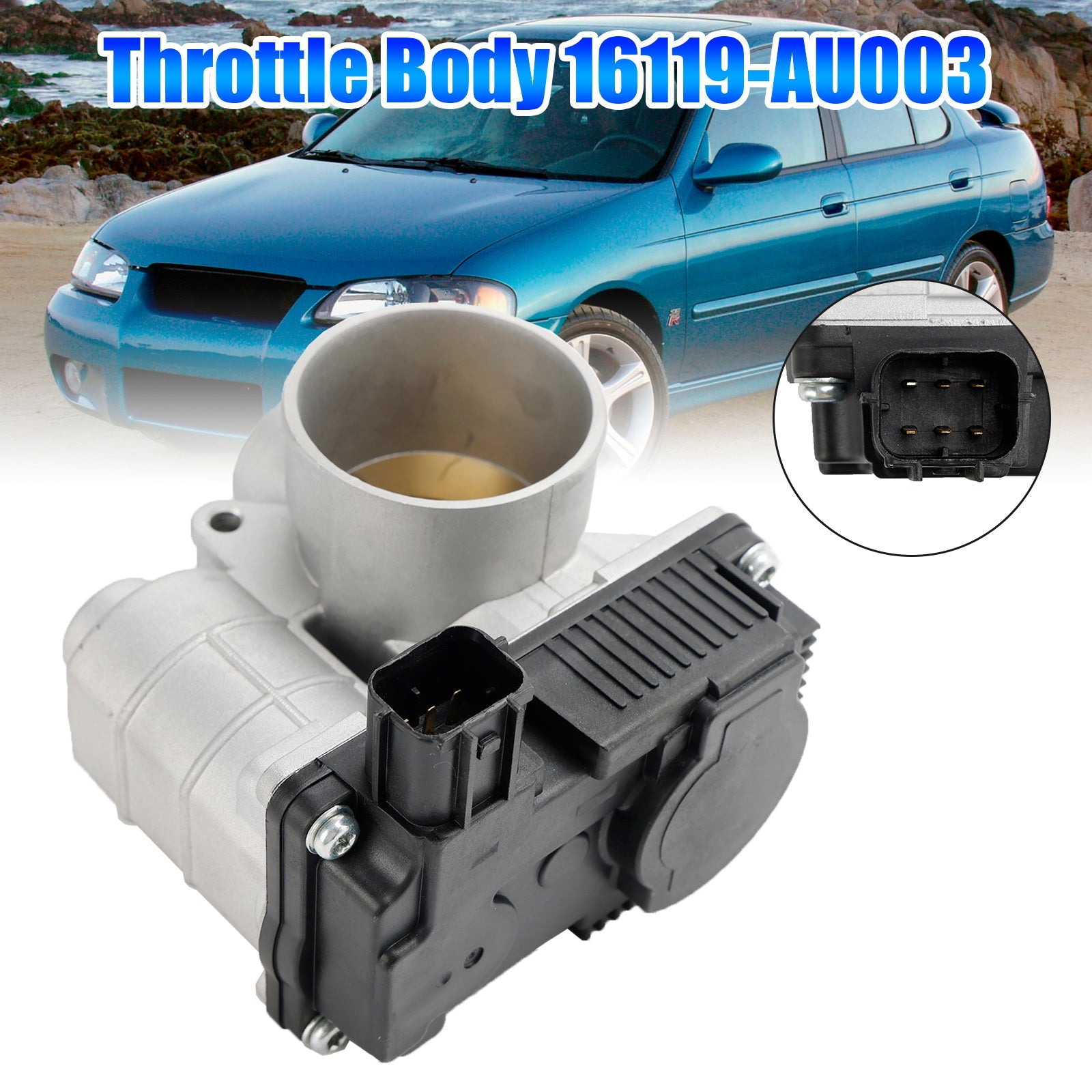 PALASER 2002-2006 Nissan Sentra 1.8L Throttle Body 16119-AU003 - Image 6