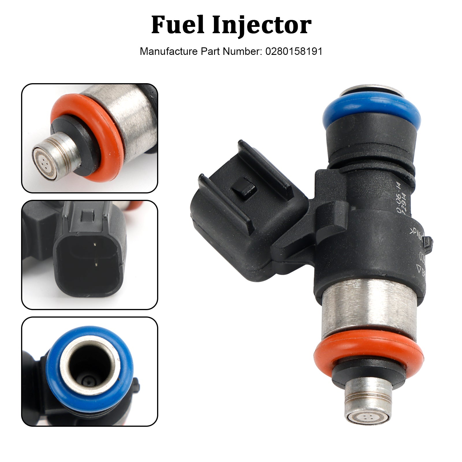PALASER 2011-2017 Ford Edge Explorer Taurus 3.5L 1PCS Fuel Injector 0280158191 - Image 7