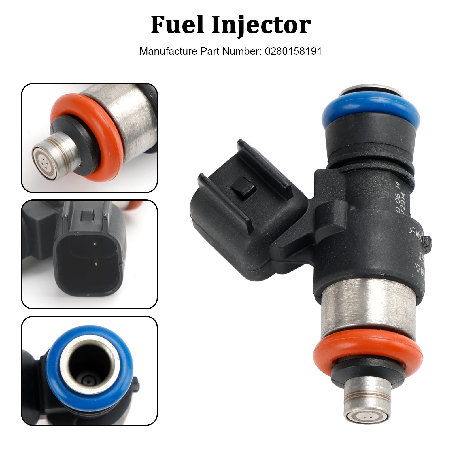 PALASER 2011-2014 Ford Edge F-150 3.7L 1PCS Fuel Injector 0280158191 - Image 8