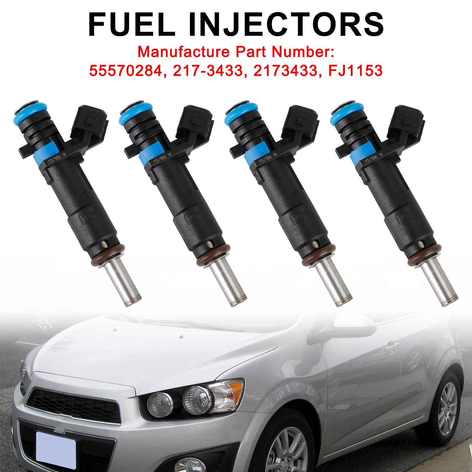 PALASER 2016 Chevrolet Cruze Limited 1.8L Fuel Injectors 55570284 2173433 FJ1153