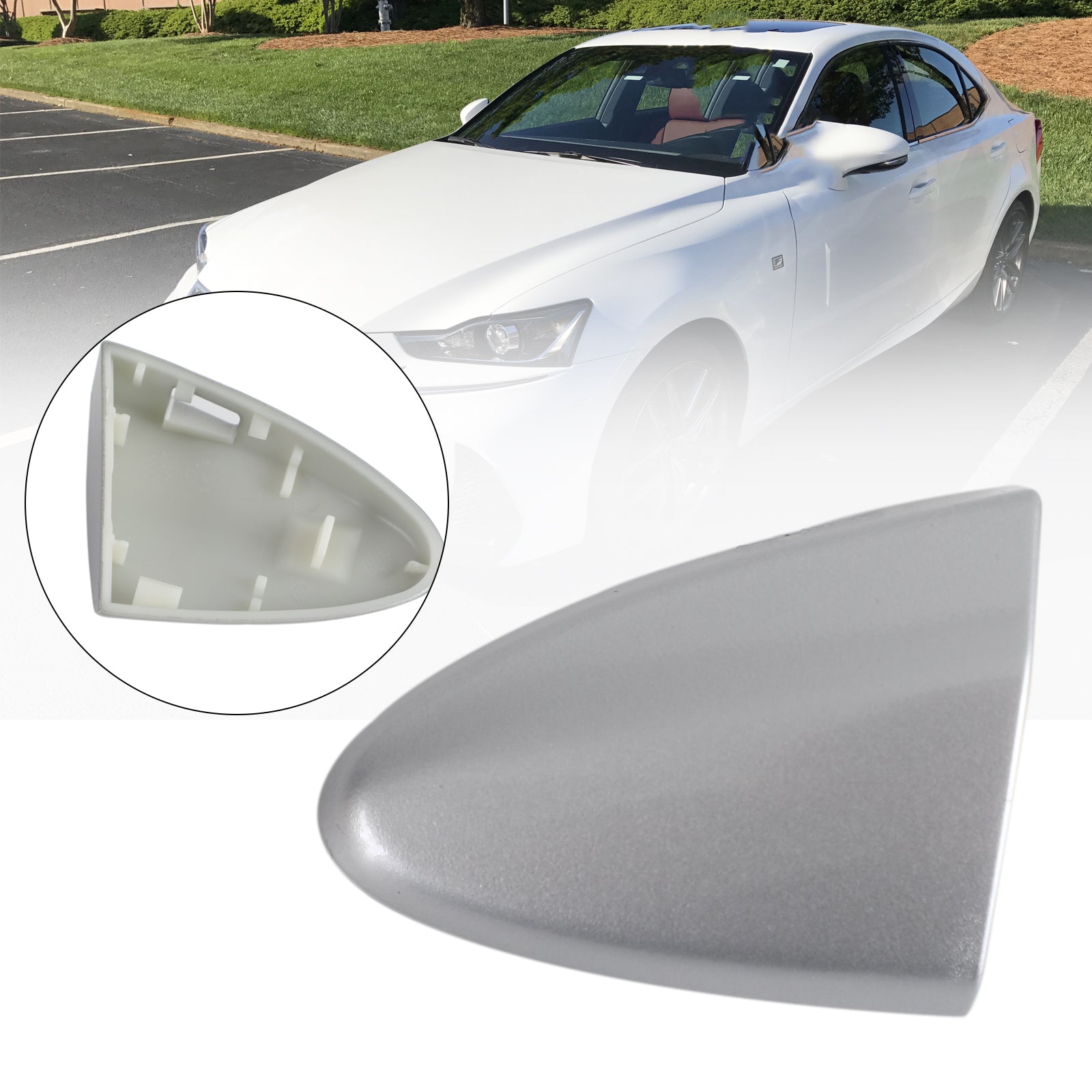 PALASER Silver Front Left Ouside Door Handle Key Cover Cap 69218-53021 For Lexus IS250 - Image 7