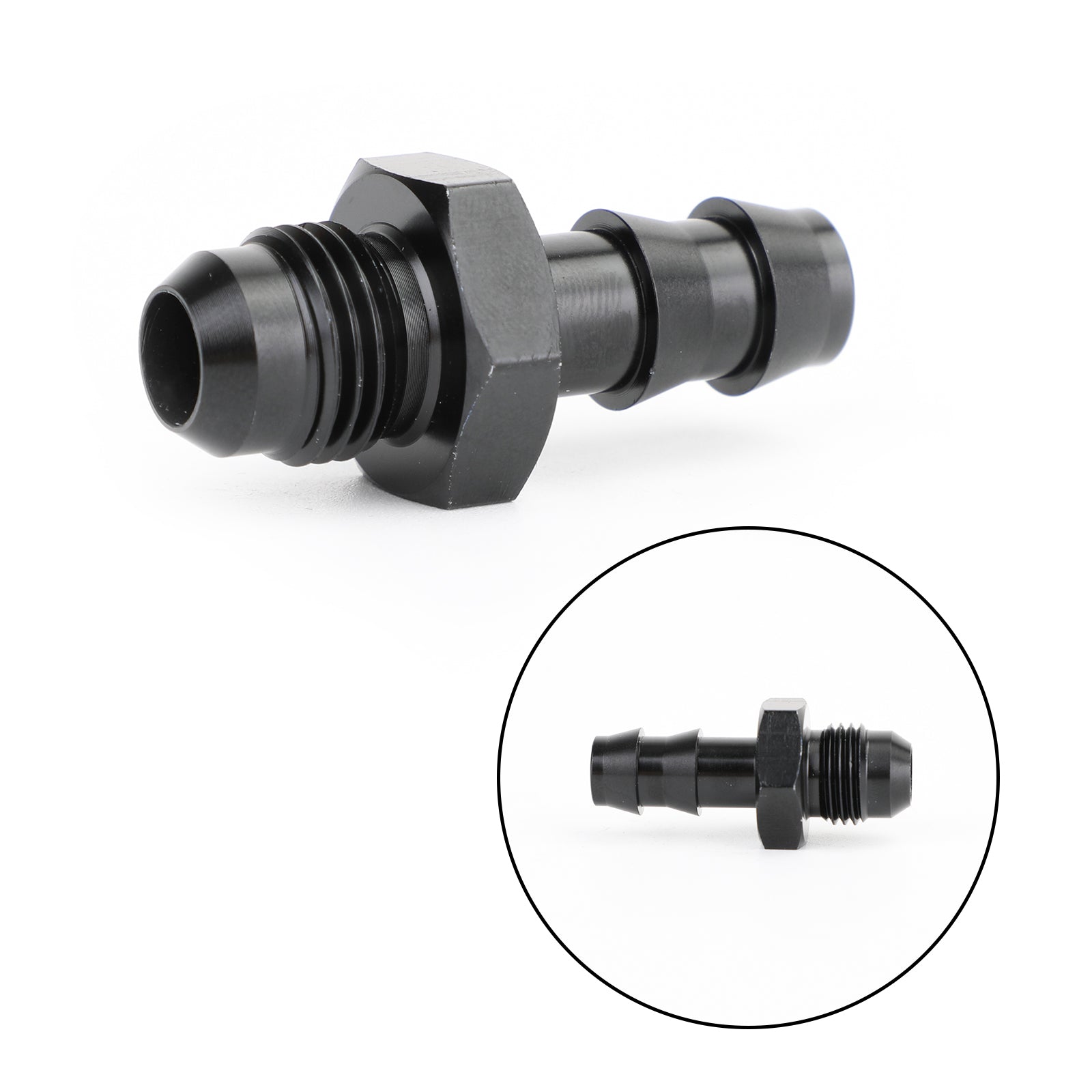 PALASER 6 An Male Flare To 3/8" Hose Barb Adapter Fitting AN6 6AN -6AN 3/8 Push Lock - Image 4