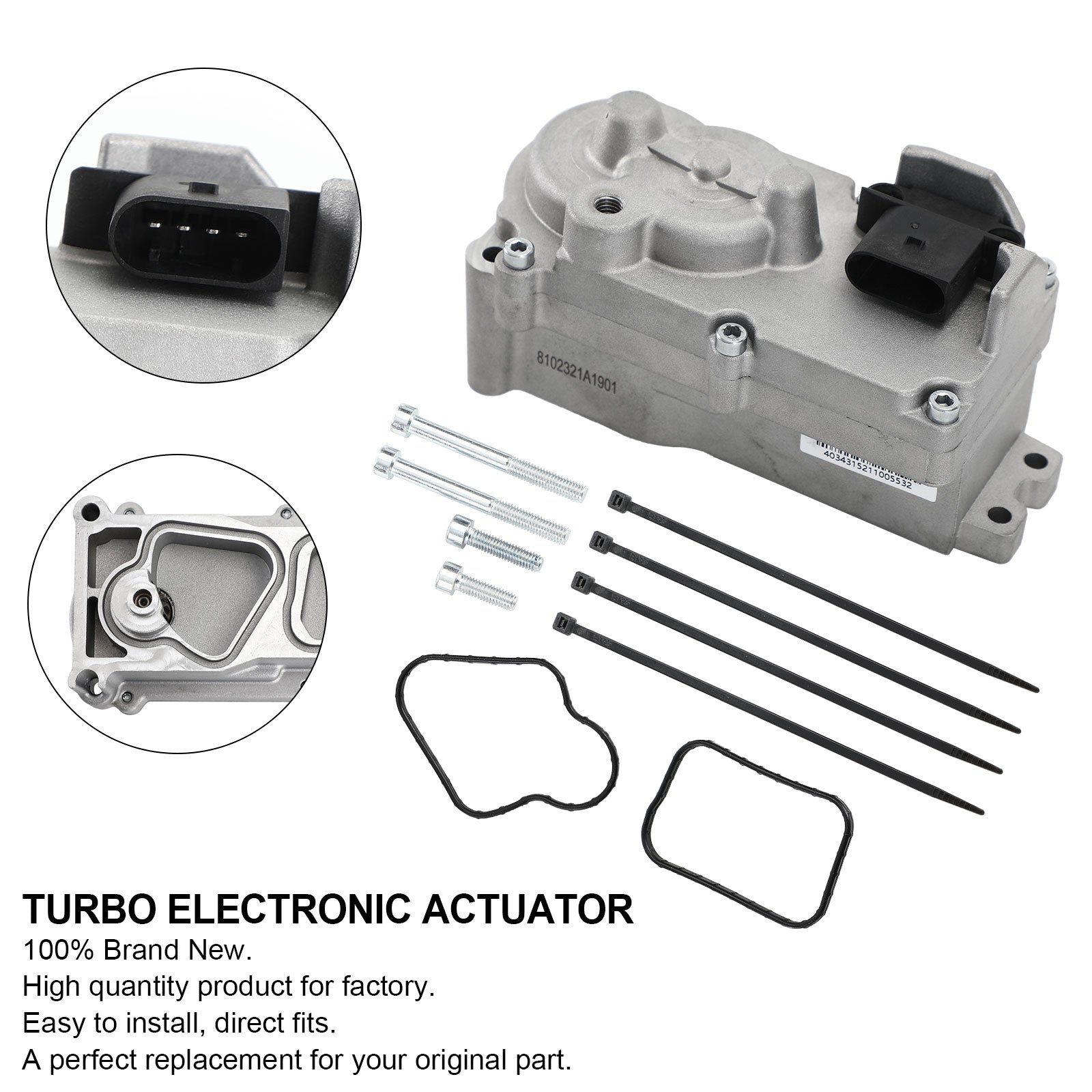 PALASER Ram Cummins Vgt 6.7L Holset 68481772AA 5494878R Dodge Turbo Electronic Actuator - Image 6