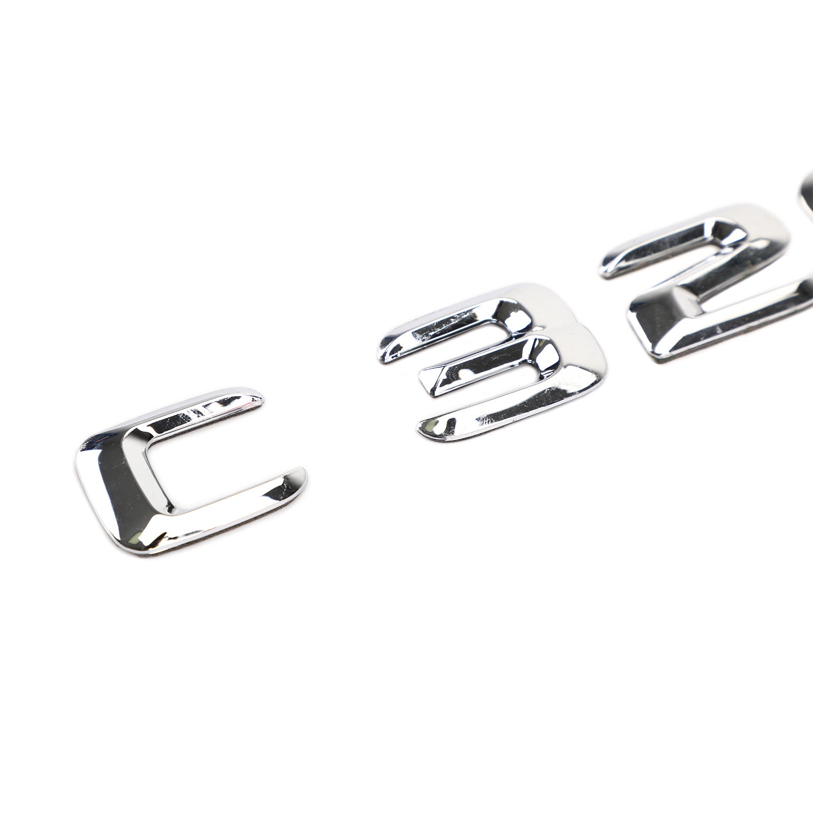 PALASER Rear Trunk Emblem Badge Nameplate Decal Letters Numbers Fit Mercedes C320 Chrome - Image 8