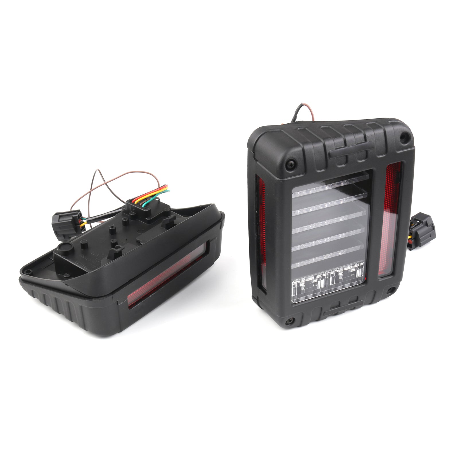 PALASER LED Tail Lights Rear Brake Reverse Lamps Fits For Wrangler Jk 2007-2015 Us Model