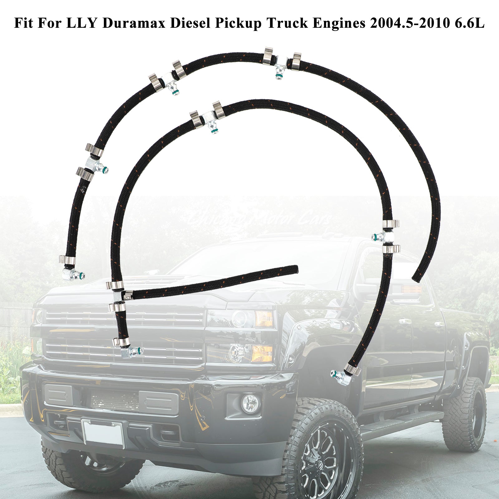 PALASER 2004.5-2010 Lly Duramax Diesel Pickup Truck Engines 6.6L Fuel Injector Return Line Kit 97328733 98062291 - Image 8