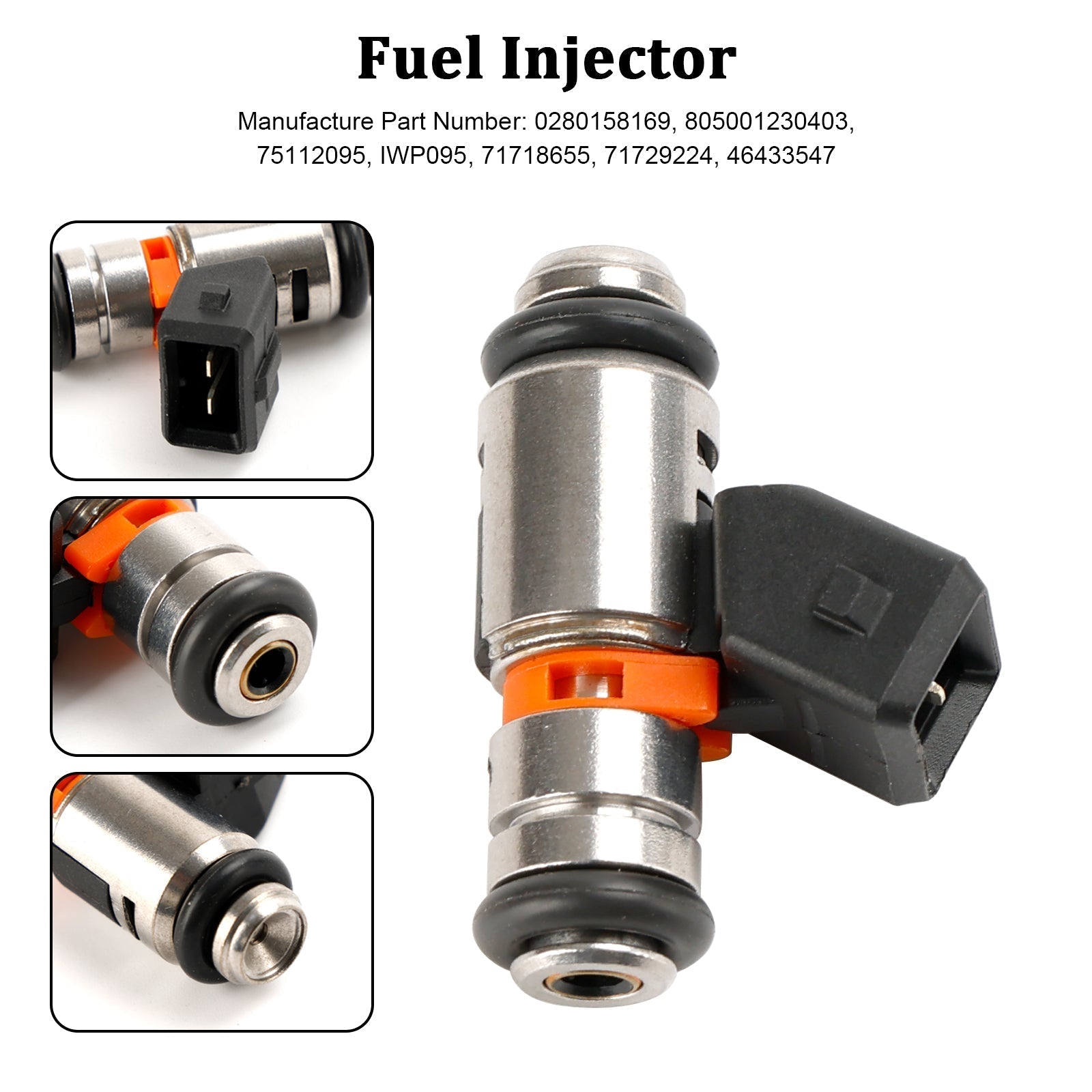 PALASER 2001-2010 Fiat Doblo Cargo Fuel Injector IWP095 0280158169 805001230403 71718655 - Image 4