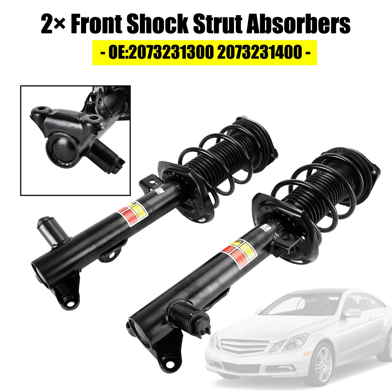 PALASER 2012-2015 Benz C-class W204 2xFront Shock Strut Absorbers 2073231300 2073231400 - Image 3
