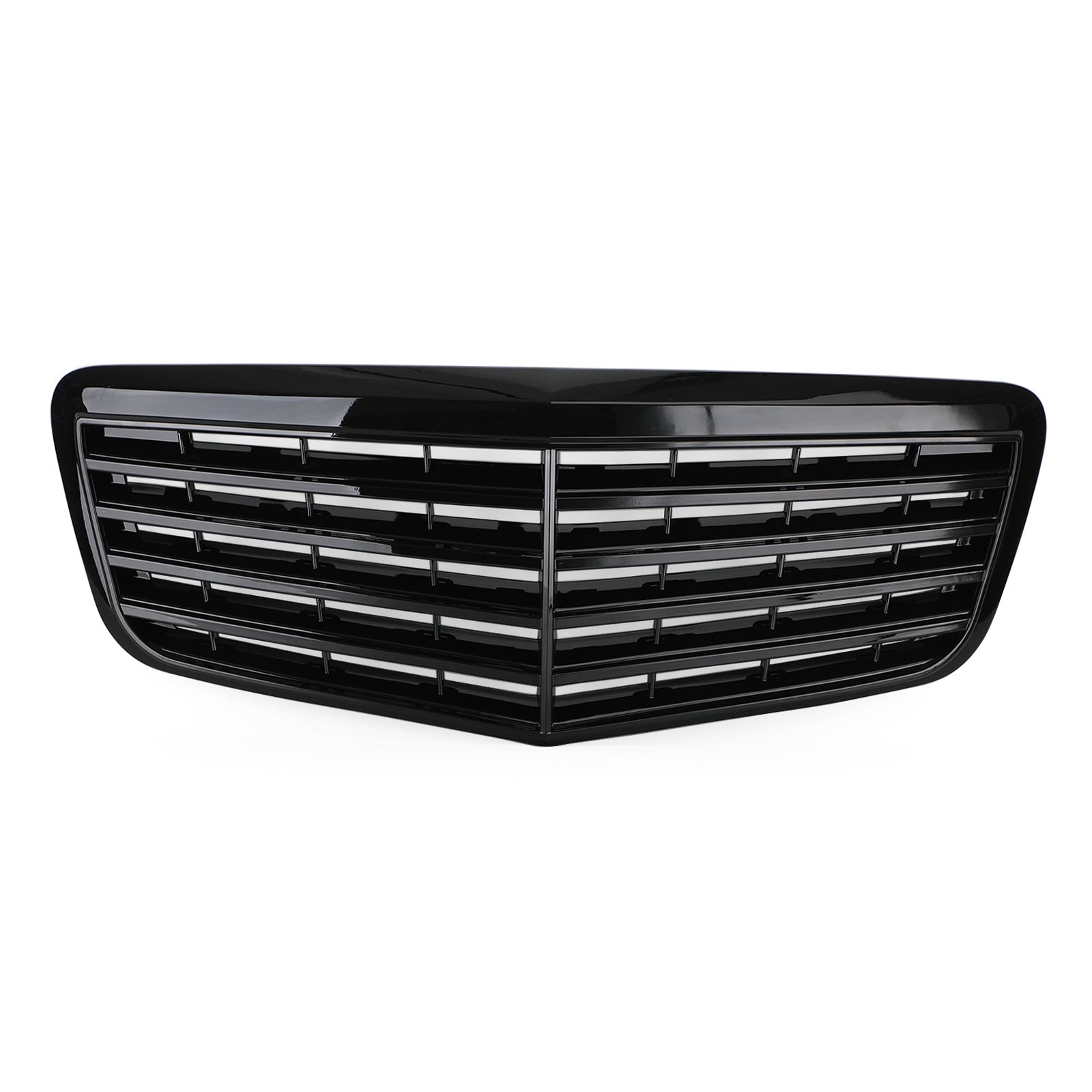 PALASER 2007-2009 W211 E350 E500 E63 Benz Front Bumper Grille Grill Replacement Gloss Black