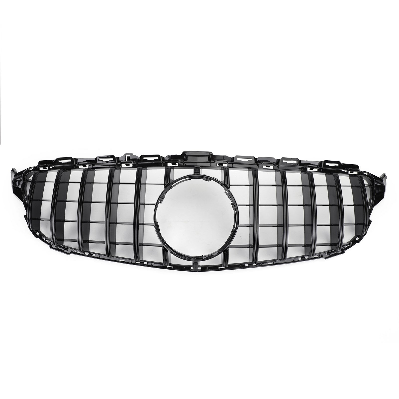 PALASER 2015-2018 Benz W205 C-class C250 C300 C43 Gtr Style Front Bumper Grill Replacement Grille - Image 7