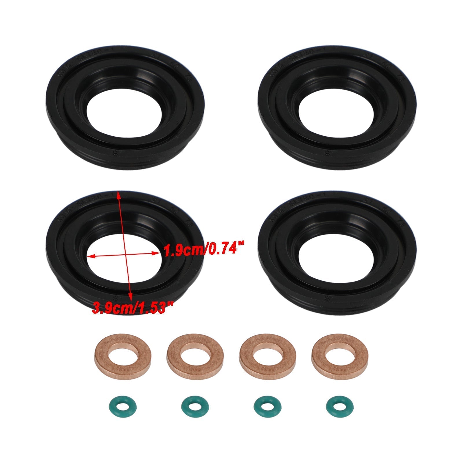 PALASER 2006-2014 Ford Transit Tourneo 2.2 Tdci 4PCS Injector Seals 1372494 1378433 LR010137 - Image 4