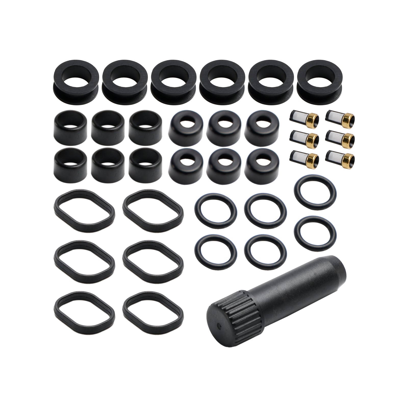 PALASER 2004-2008 Toyota Solara Fuel Injector Repair Seal Kit 23250-20030 FJ644 23250-0A020