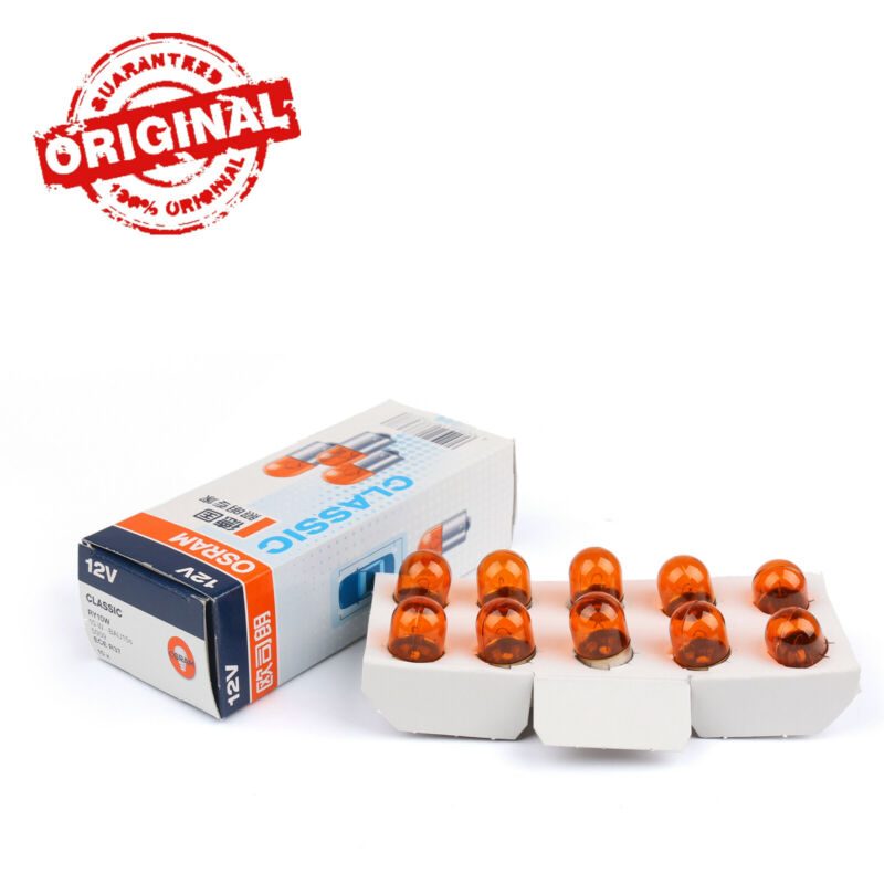 PALASER Ua 10X Us Osram Car Halogen Amber Turn RY10W 12V Auto BAU15S 5009 Signal Genuine - Image 2