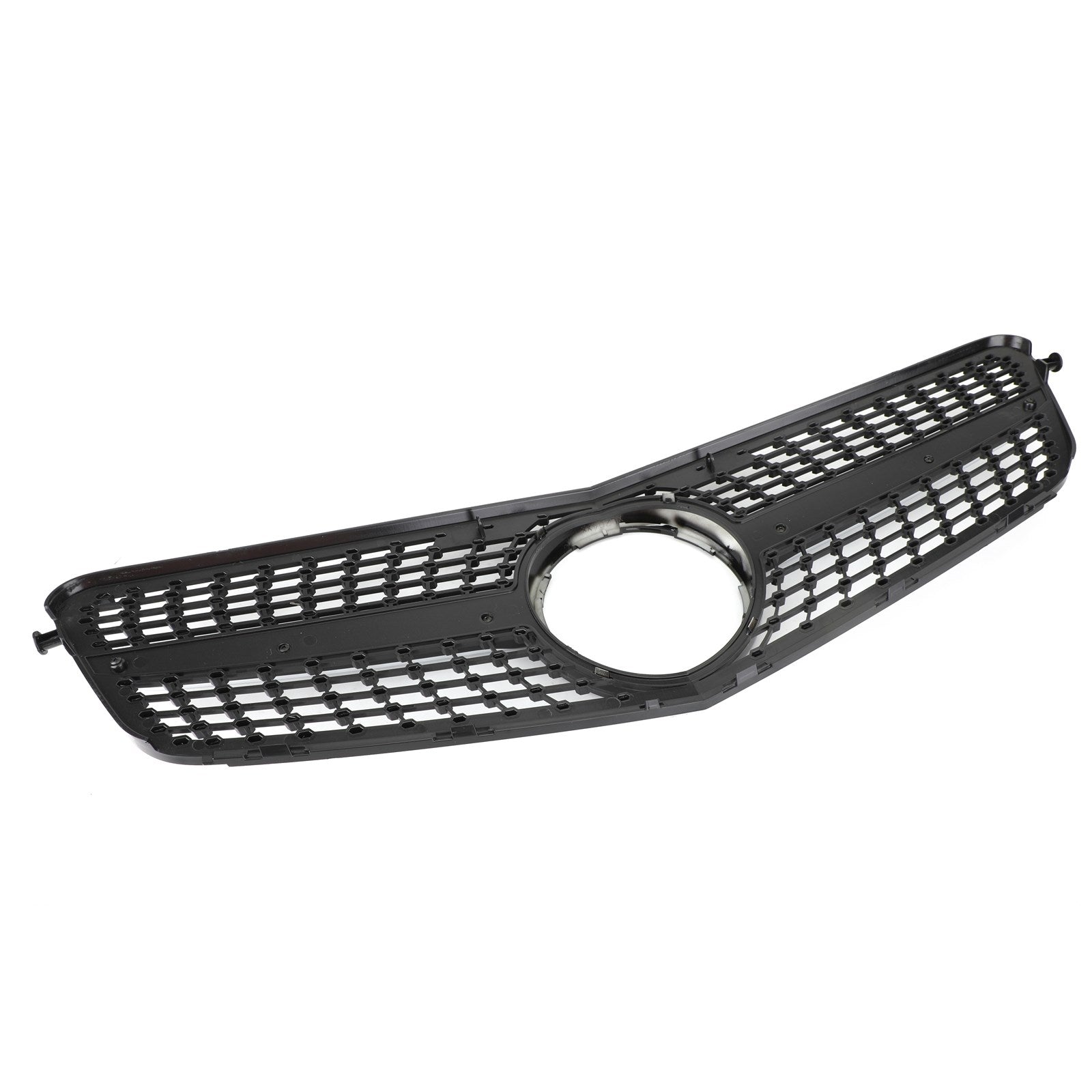 PALASER 2008-2014 Benz W204 C200 C300 Diamond Black Chrome Front Grille Grill - Image 6