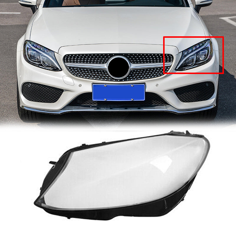 PALASER 15-18 Benz W205 C180 C200 C300 Left+right Side Headlight Cover Headlamp Lens Lenses - Image 10