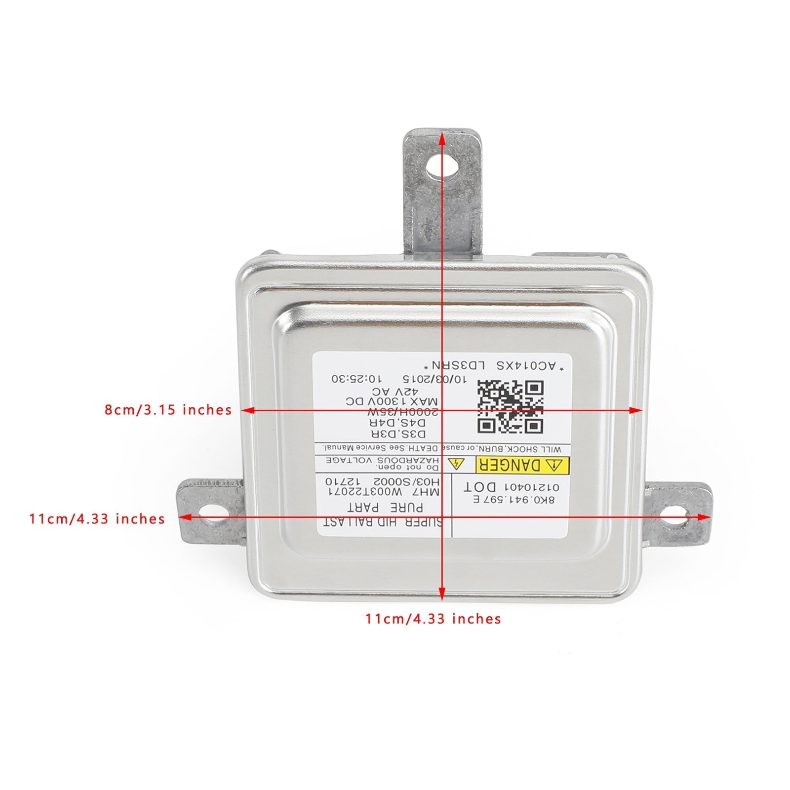 PALASER 2010-2016 Audi A4 S4 Hid Xenon Headlight Ballast Control Unit 8K0941597E 8K0941597 - Image 2