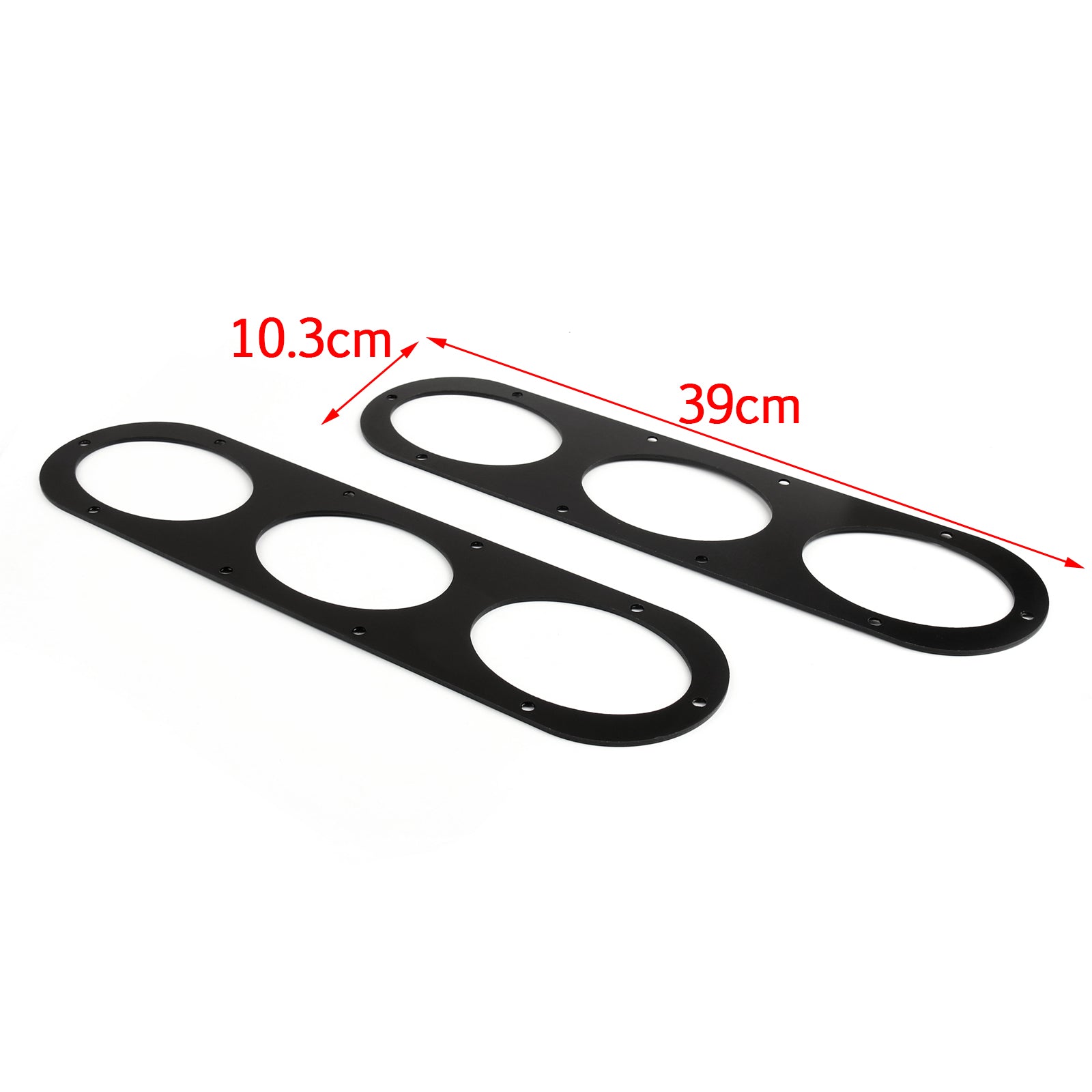 PALASER 2pcs Aluminum Universal Car Rear Bumper Race Air Diversion Diffuser Panel - Image 4