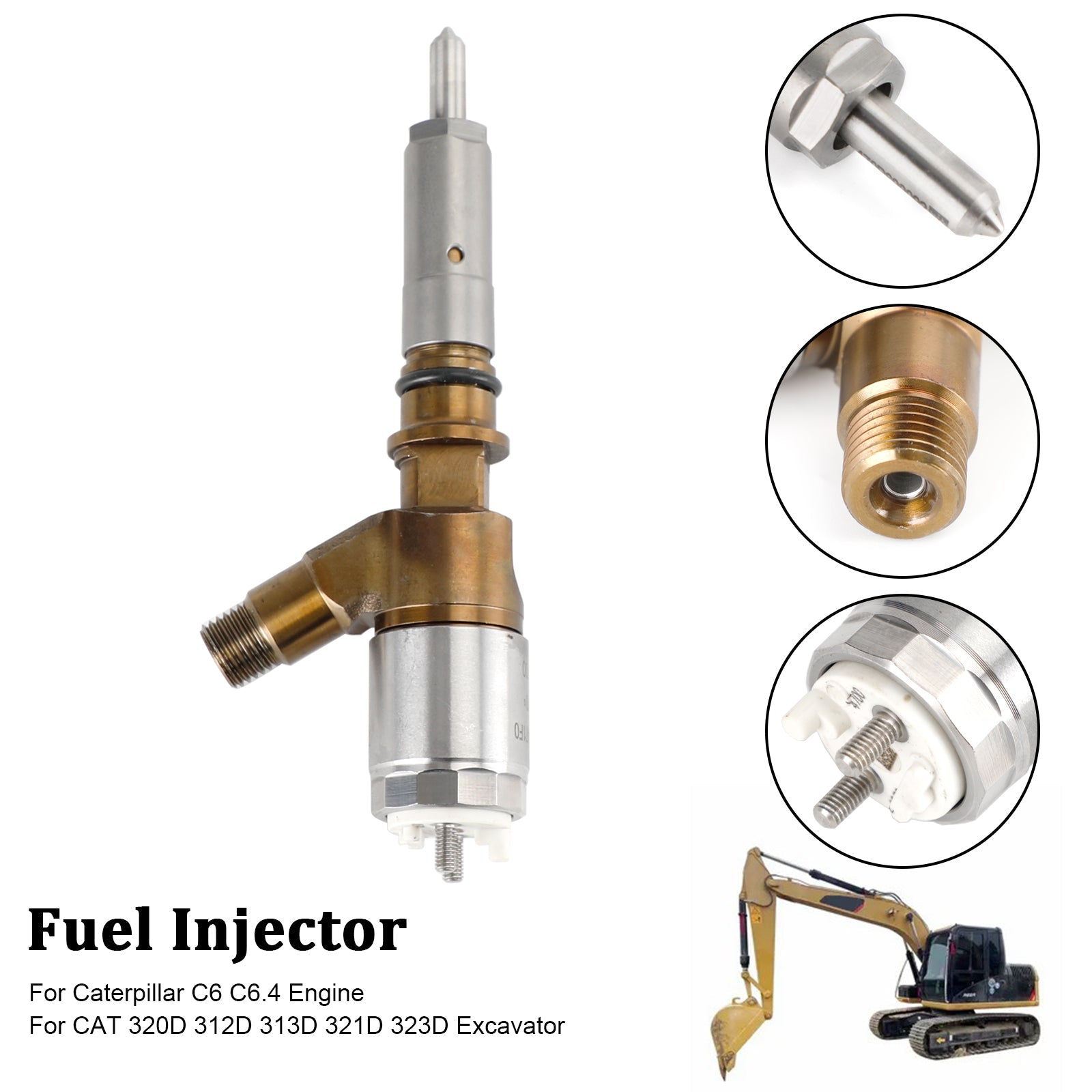 PALASER Caterpillar C6 C6.4 Fit Cat 320D Excavator 1PCS Fuel Injector 3264700 10R-7675 - Image 10