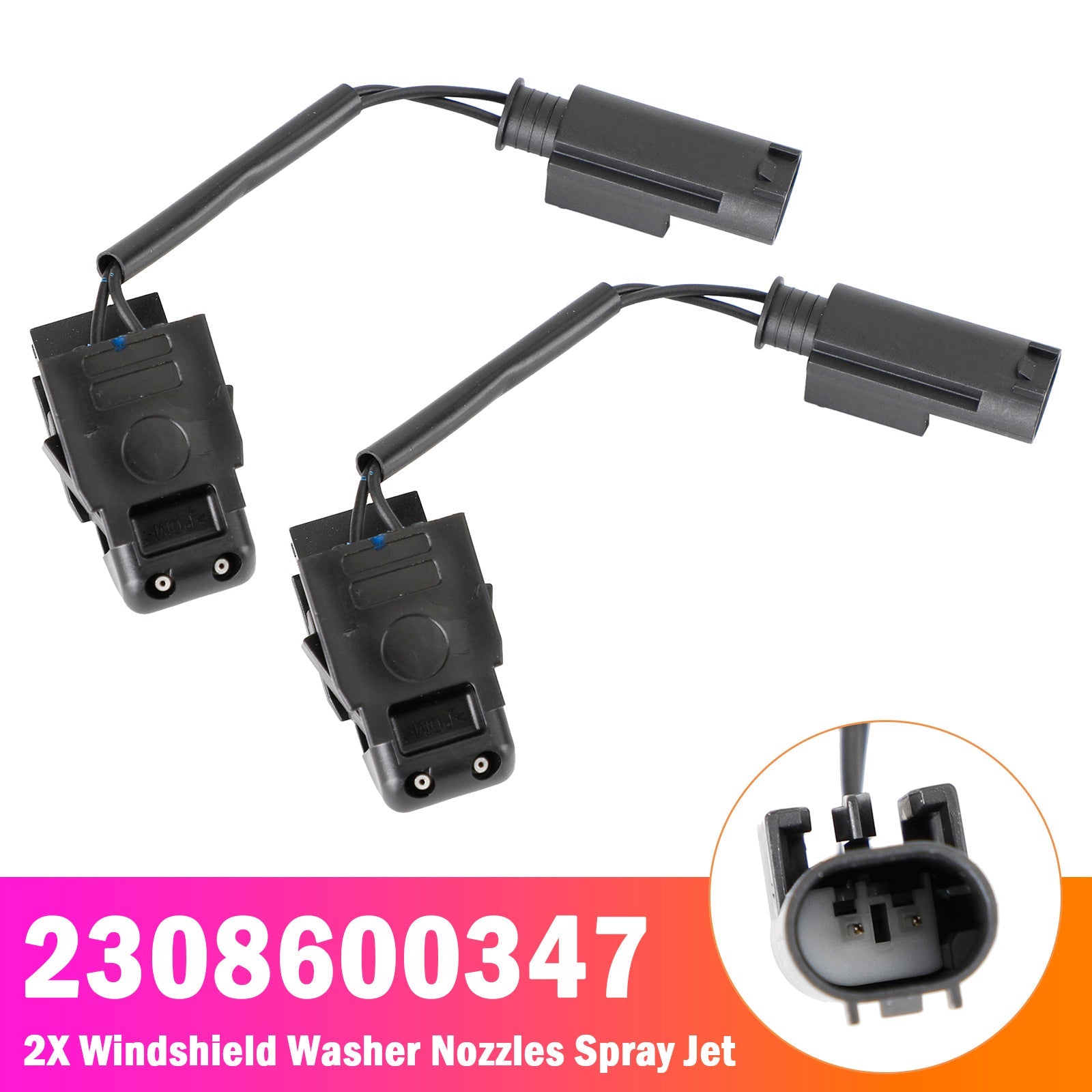 PALASER 2X Windshield Wiper Nozzle Spray Jet For Mercedes-benz C E Class 2308600347
