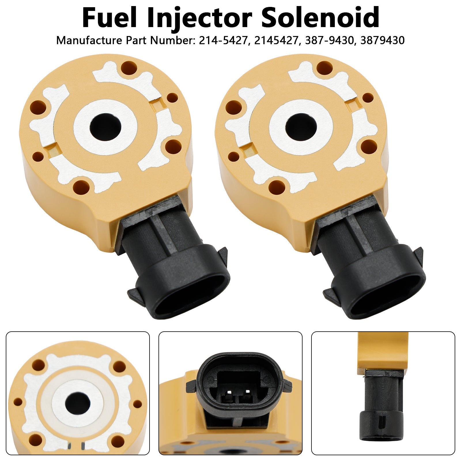 PALASER Caterpillar Cat C7 C9 10R4761 2Pcs Fuel Injector Solenoid 214-5427 3879430 - Image 3